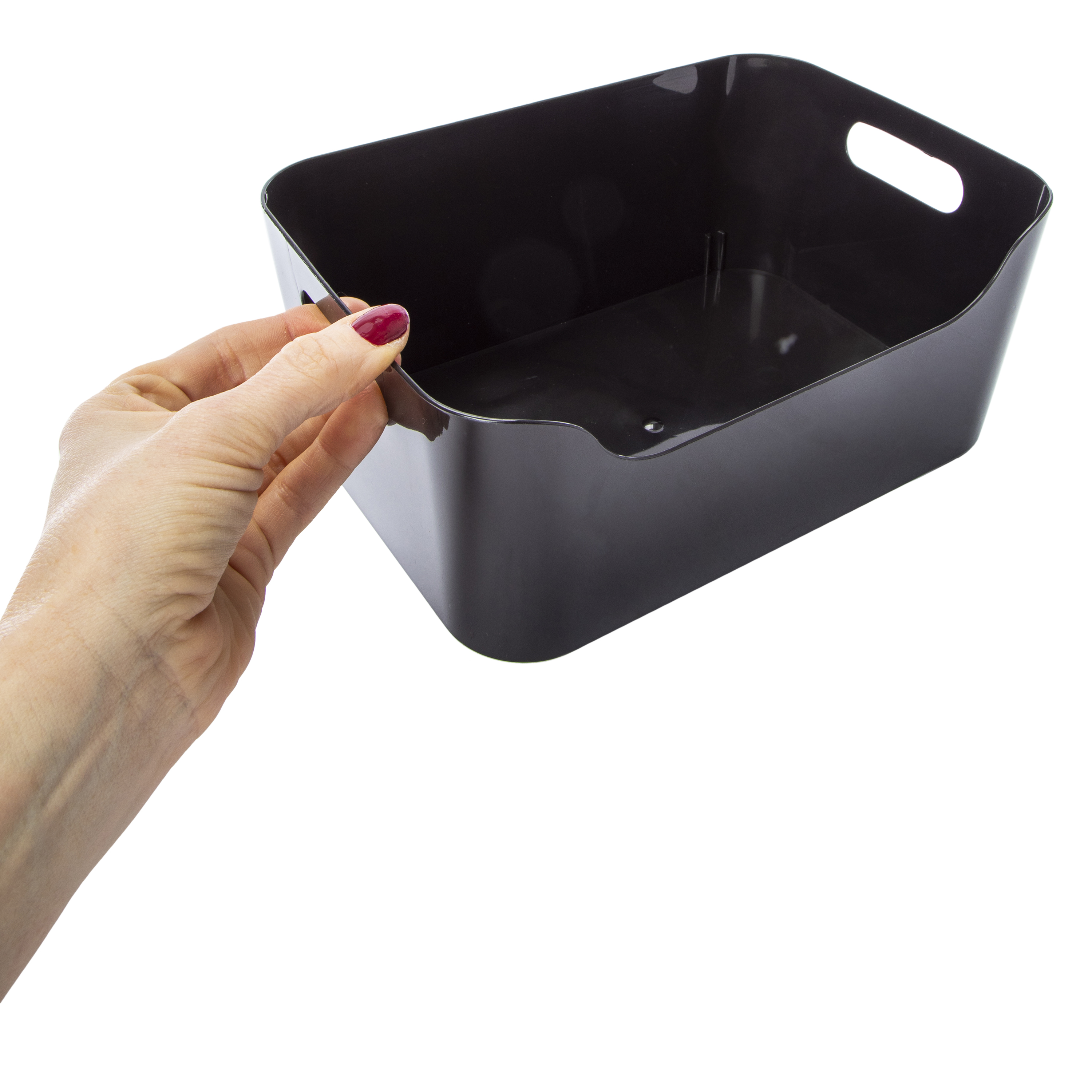 Medium Plastic Storage Bin 9.4in x 6.6in