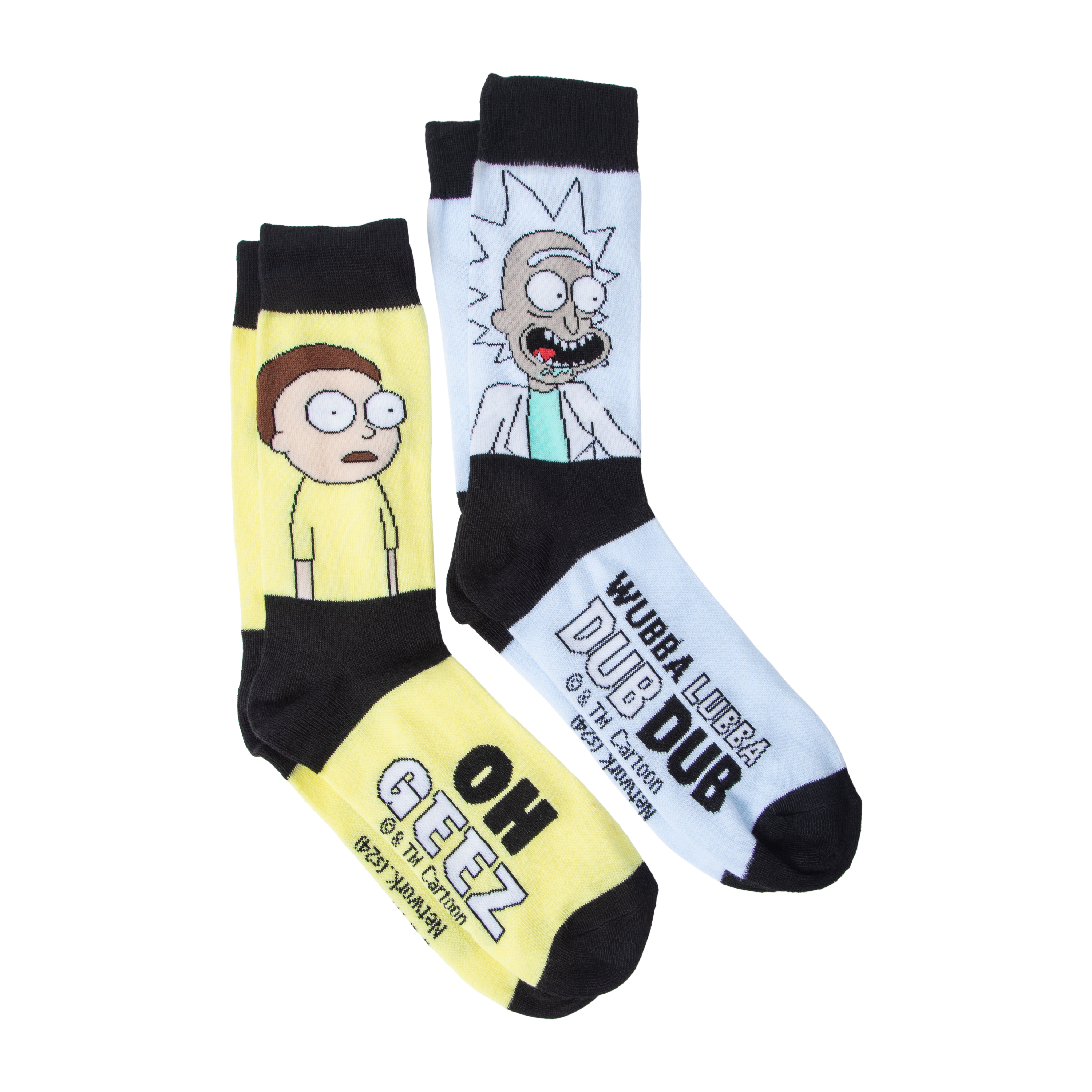 Rick And Morty Crew Socks 2-Pairs