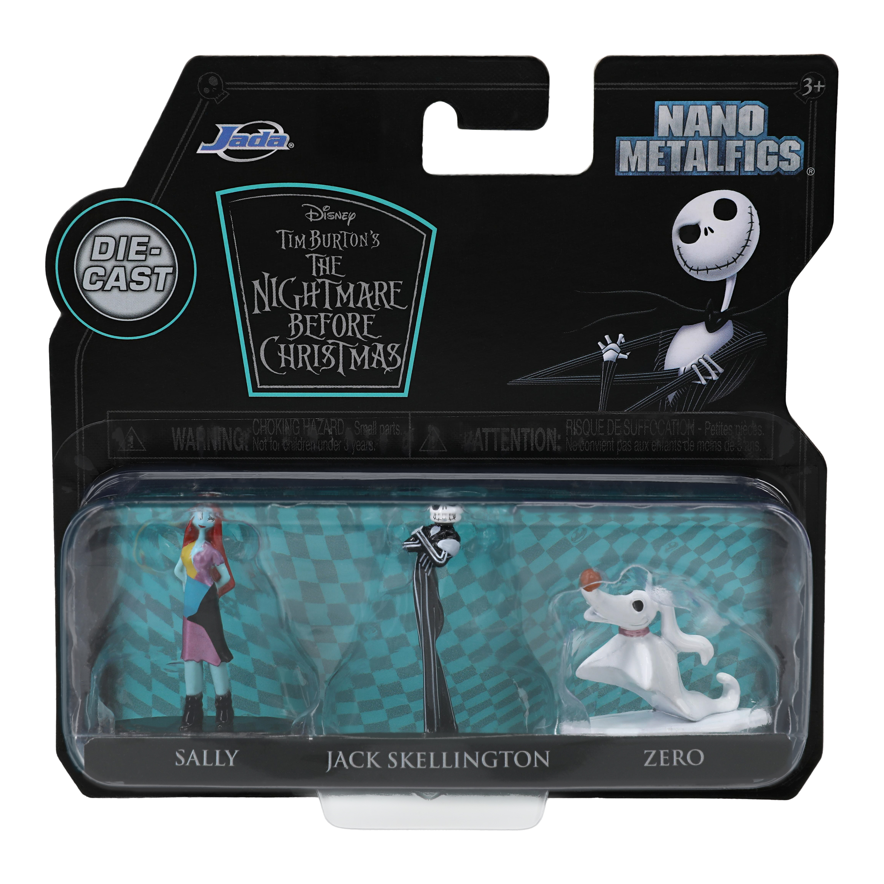 Disney The Nightmare Before Christmas Nano Metalfigs® Figures 3-Count