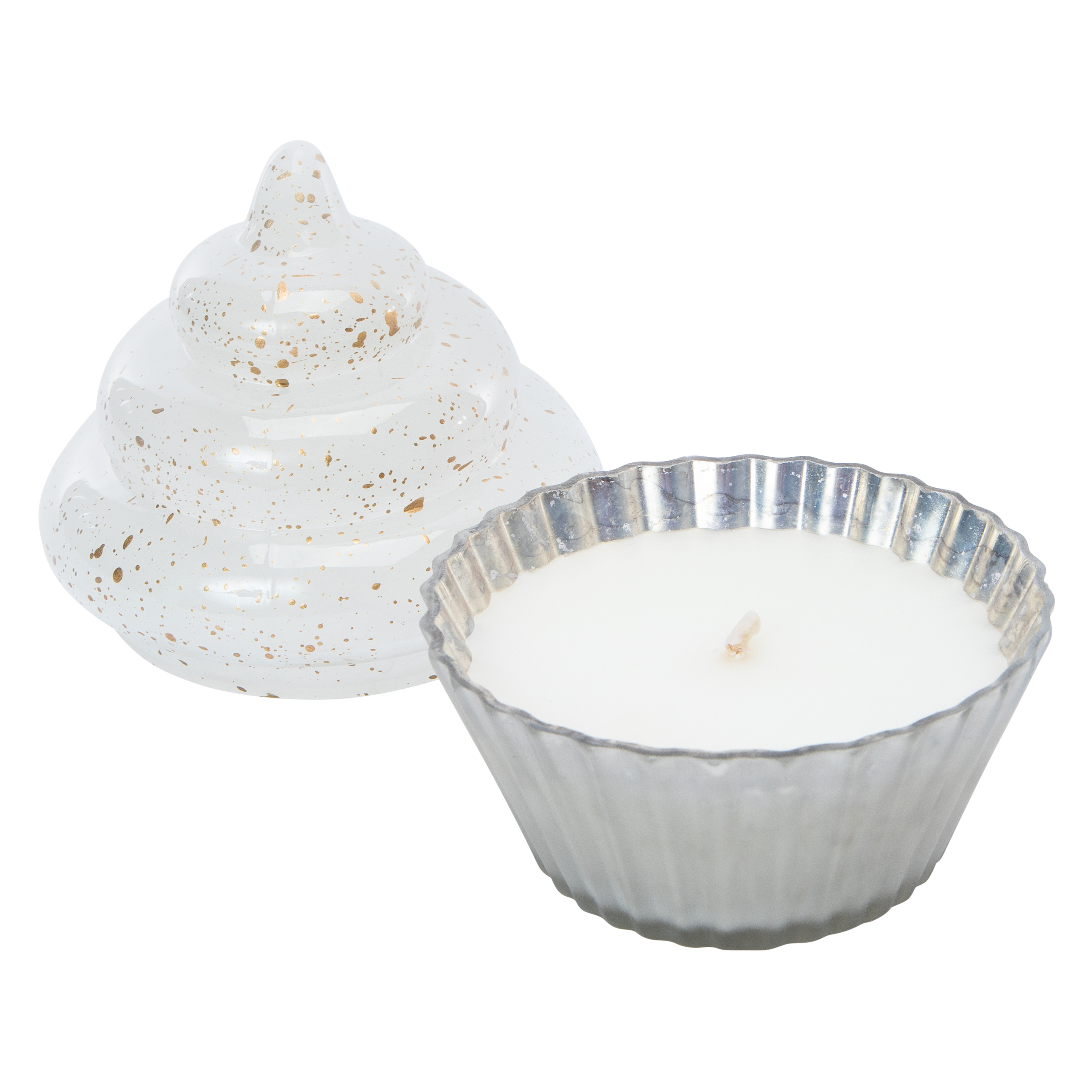 Cupcake Shaped Candle 4.75in