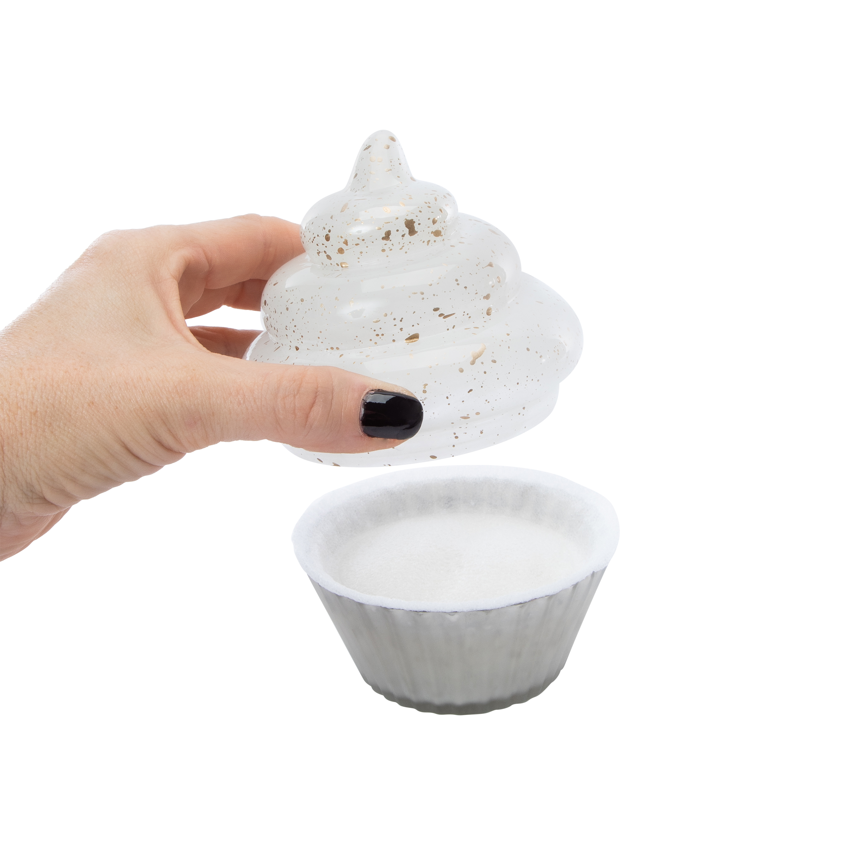Cupcake Shaped Candle 4.75in