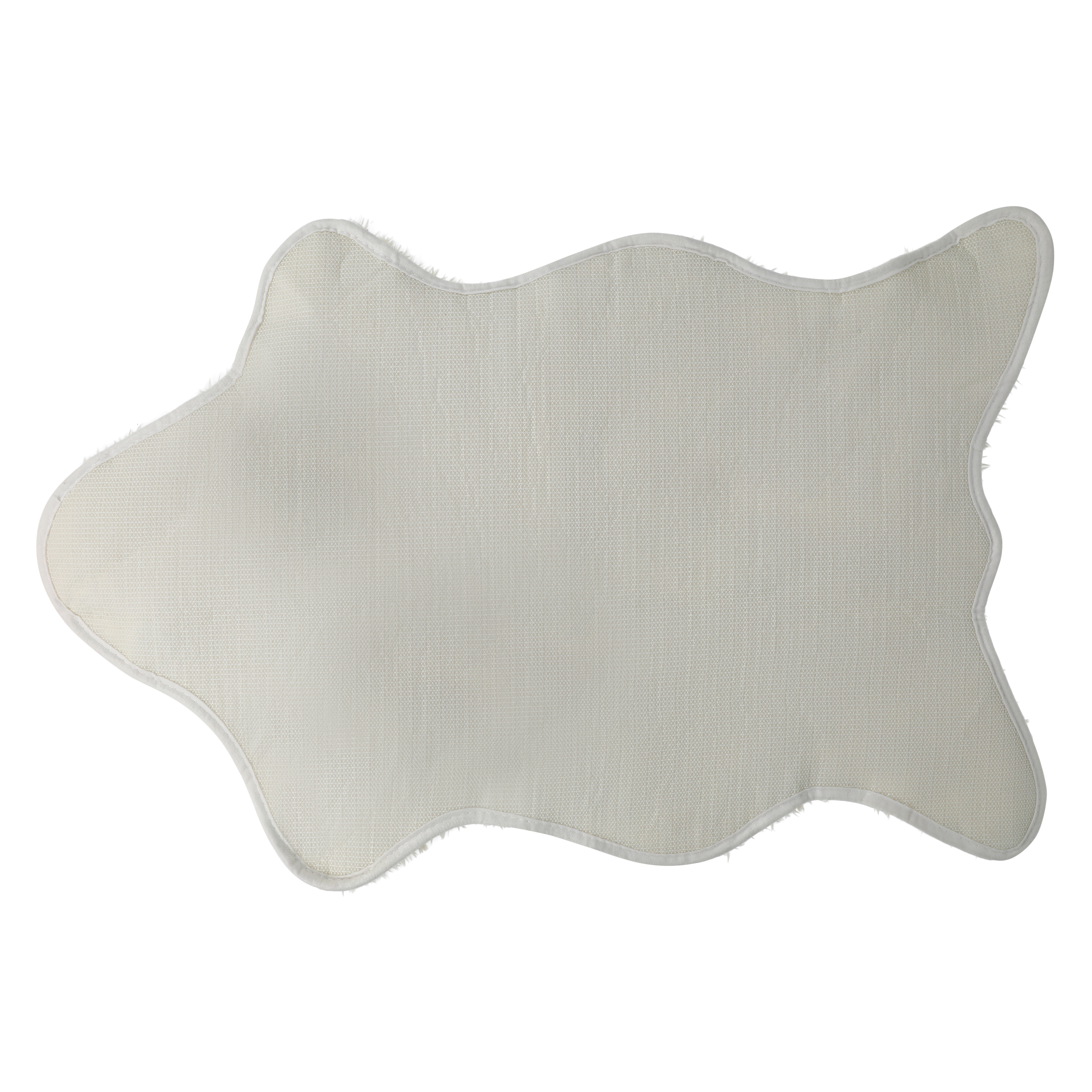 White Faux Fur Accent Rug 2ft x 3ft