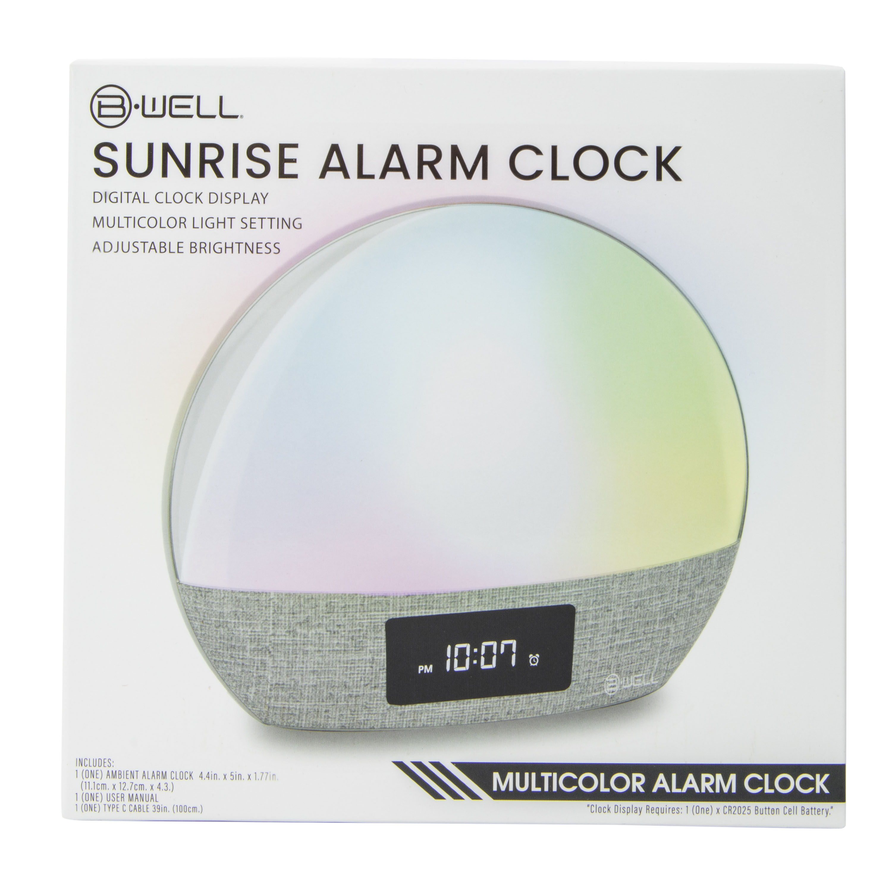 B.Well® Sunrise Alarm Clock