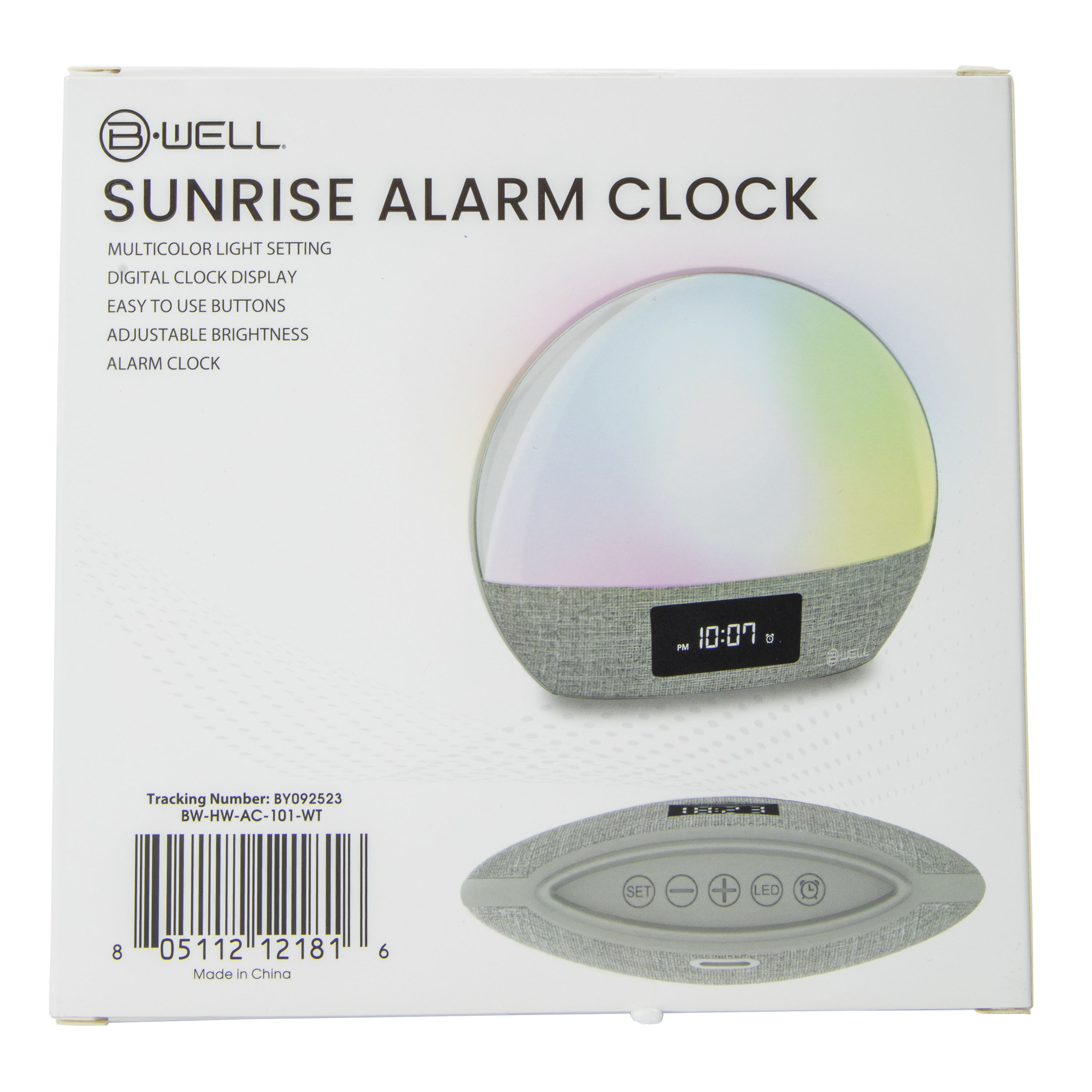 B.Well® Sunrise Alarm Clock