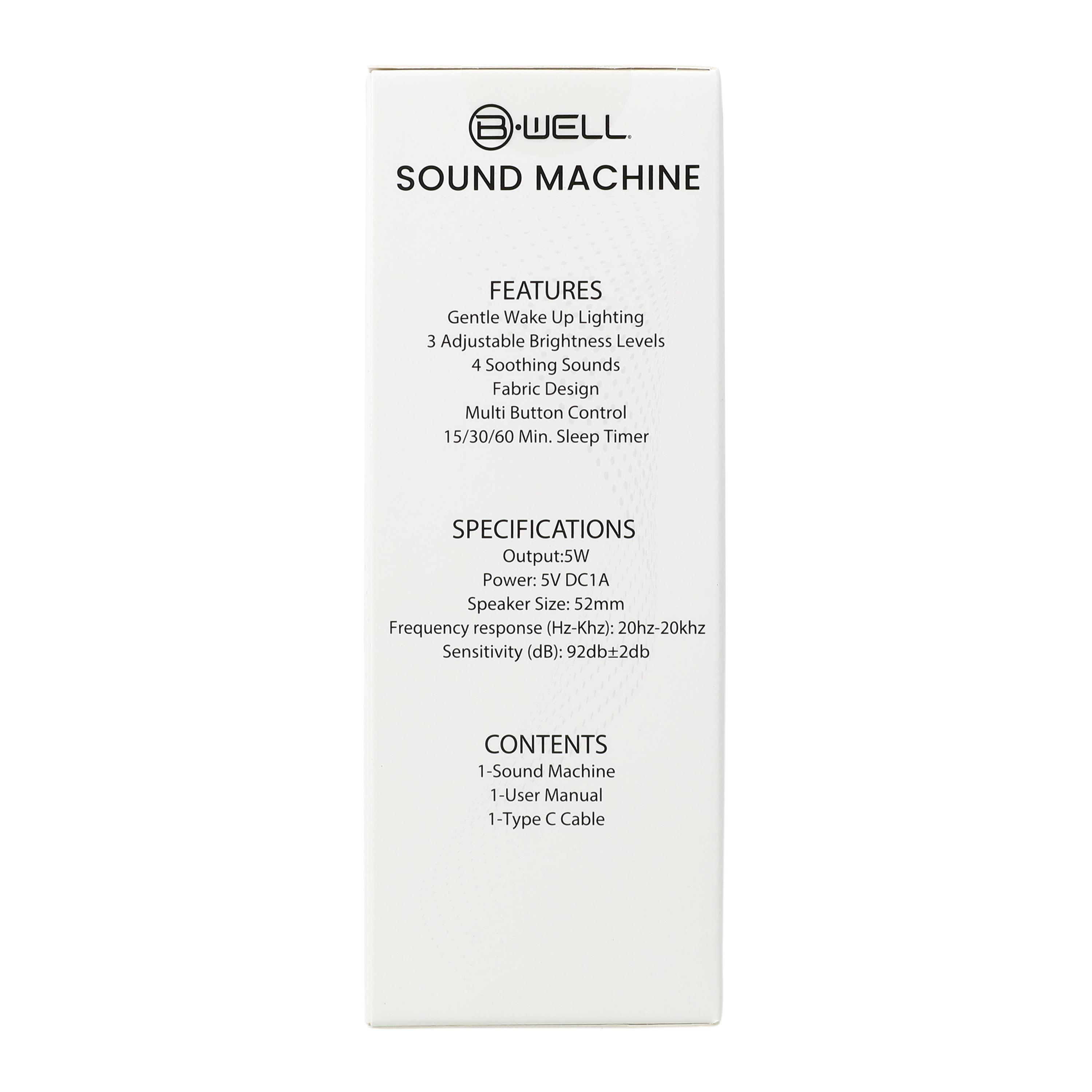 B.Well® Sound Machine