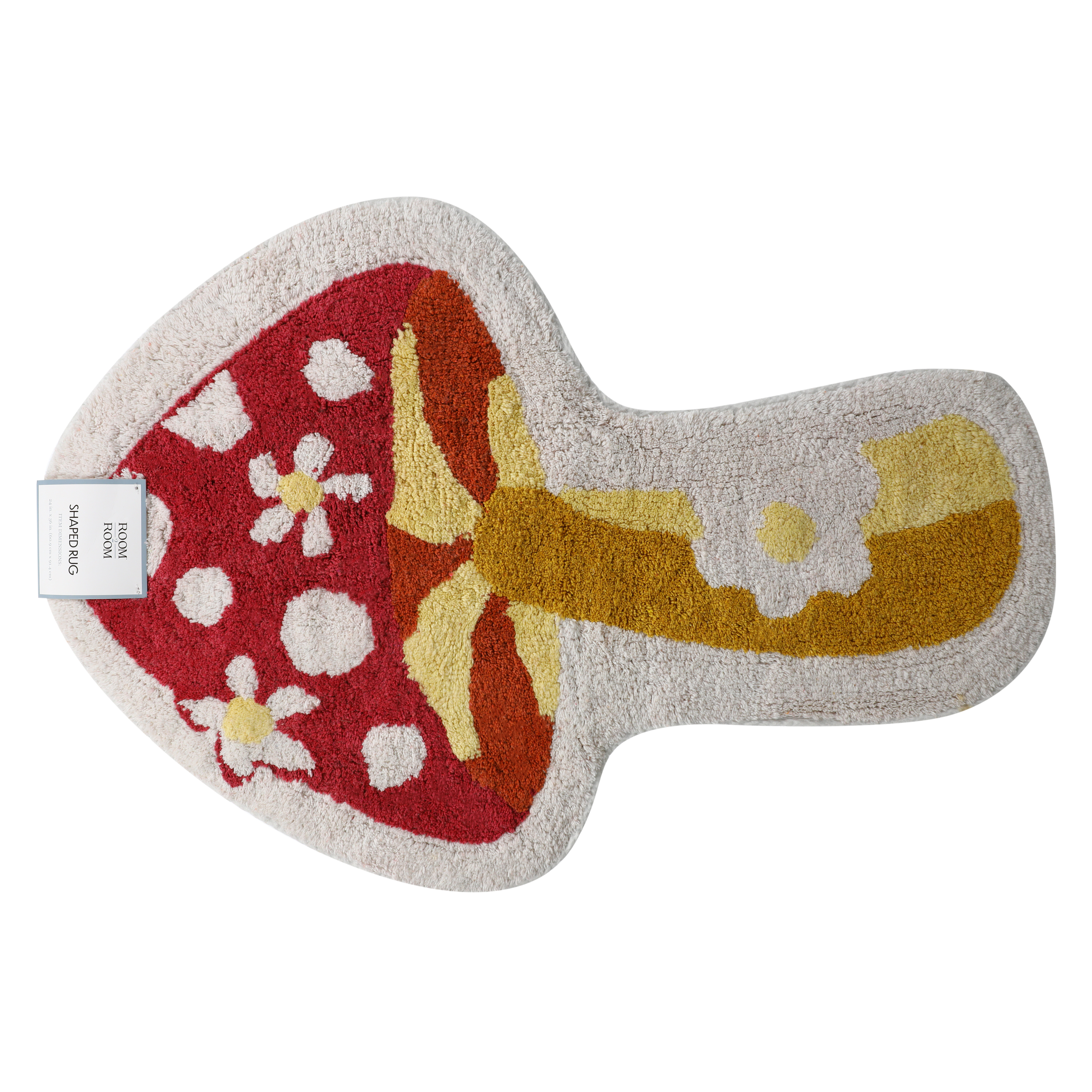 Mushroom Shaped Rug 24in x 36in