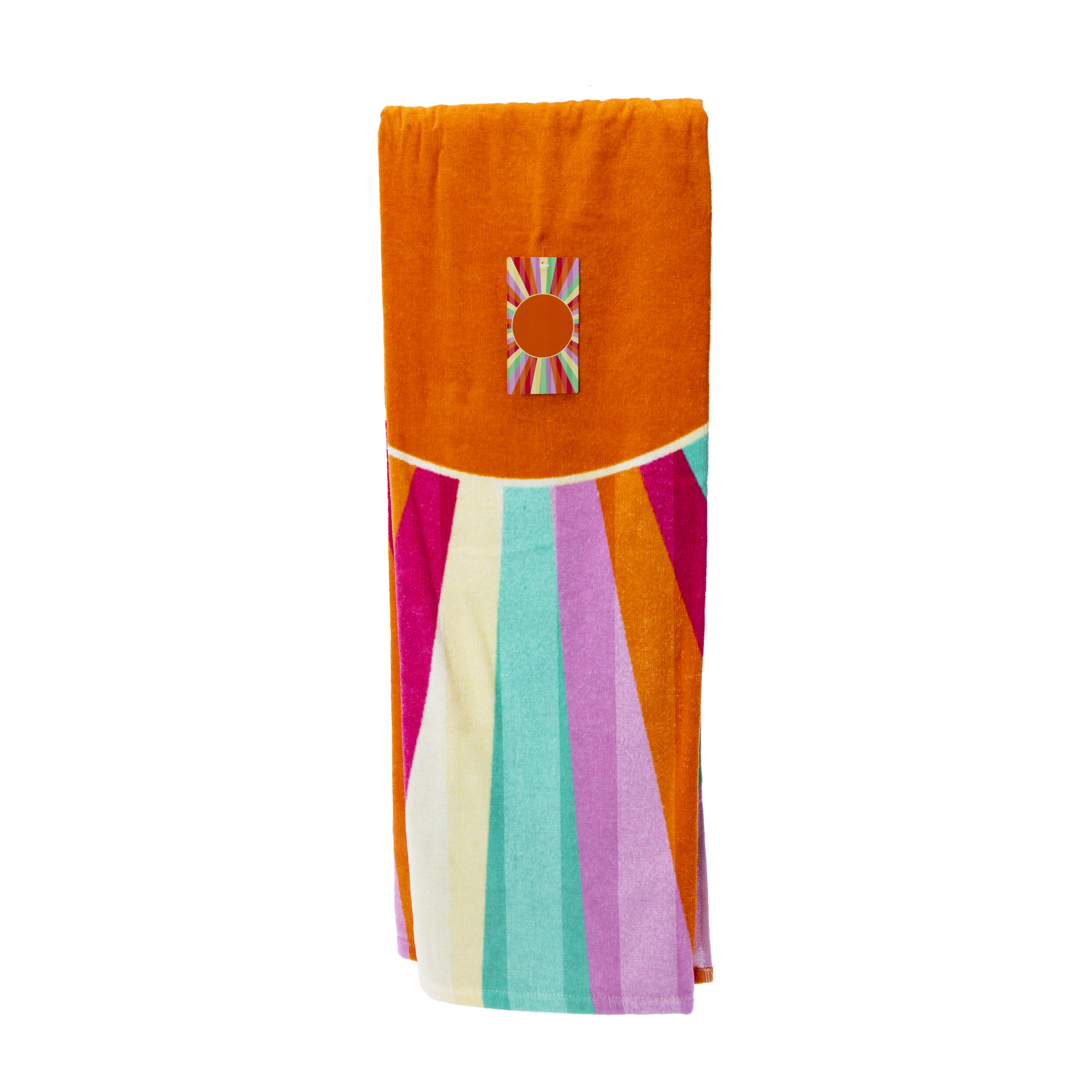 Rainbow Sun Beach Towel 30in x 60in