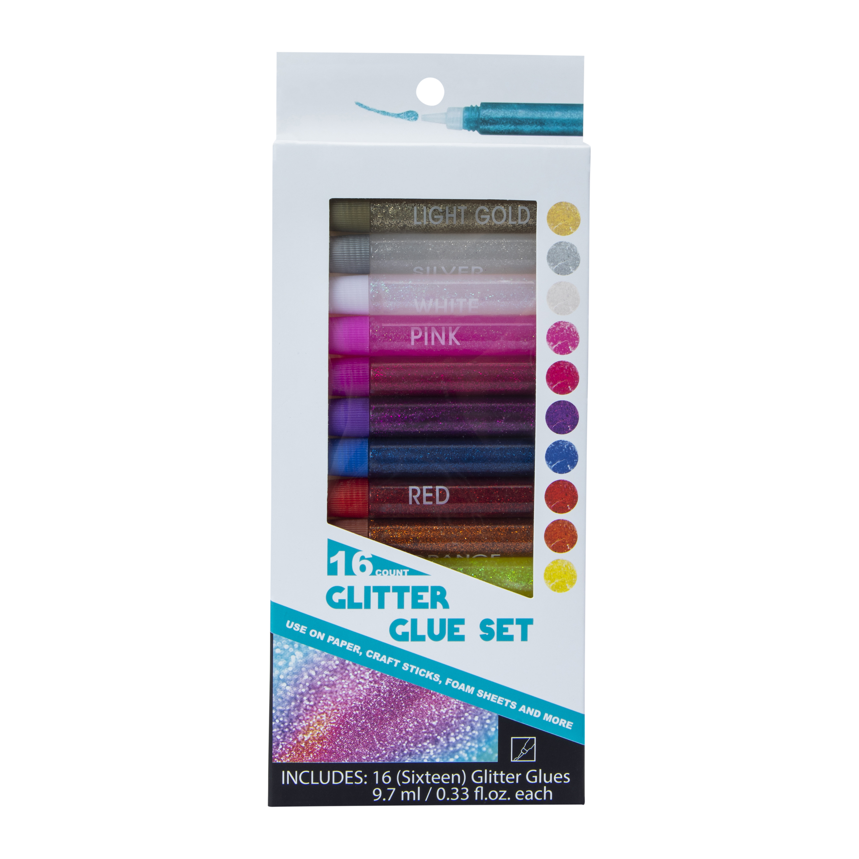 Glitter Glue Set 16-Count