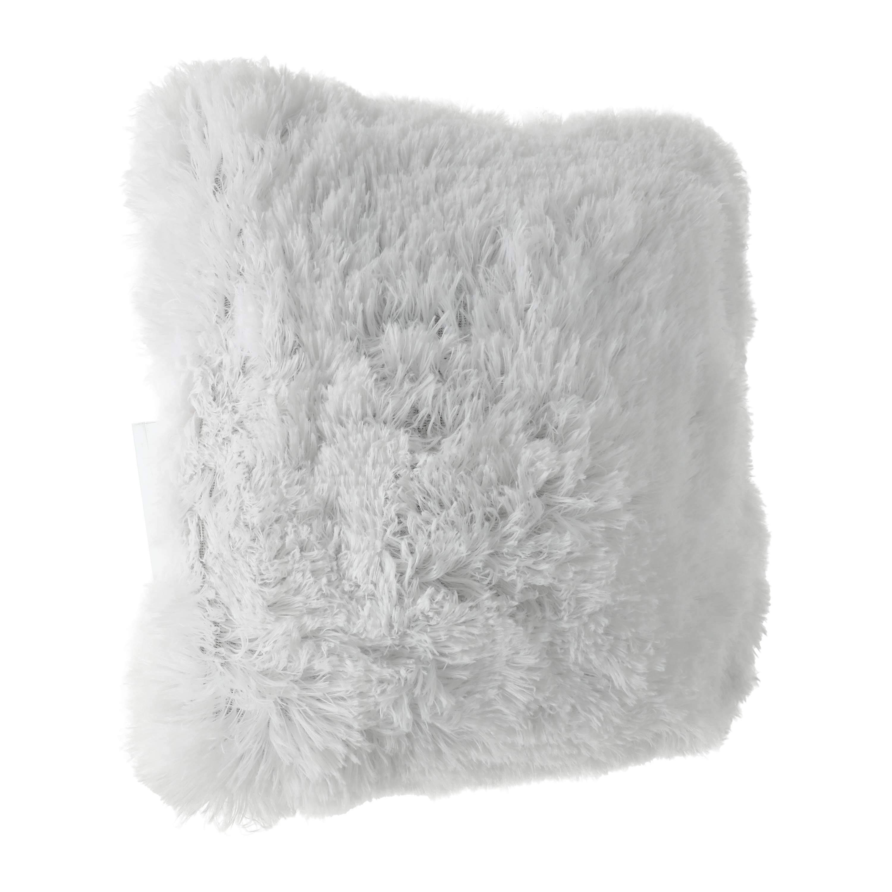 Plush Pillow 16in x 16in - White