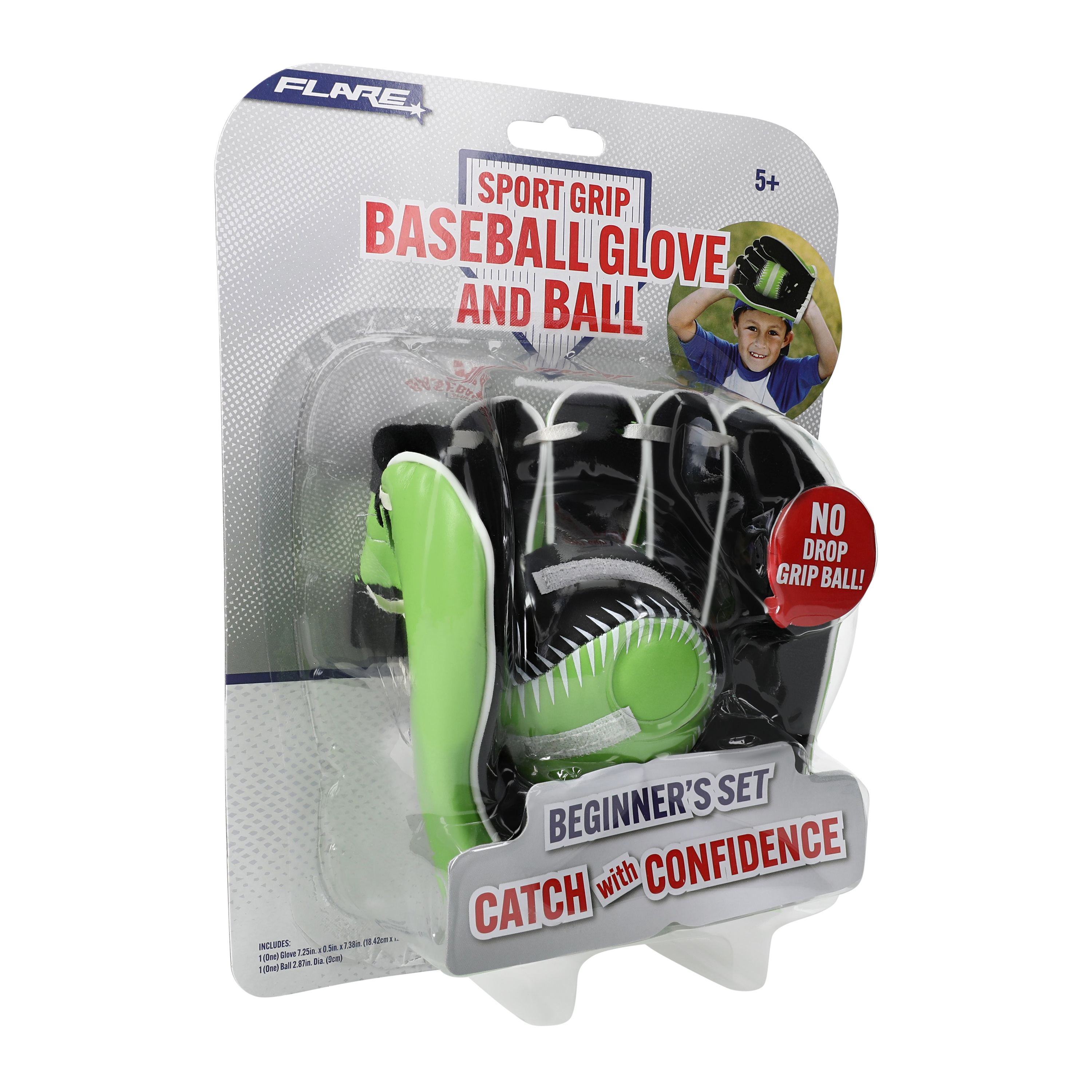 Sport Grip Velcro® Baseball Glove & Ball Beginner's Set