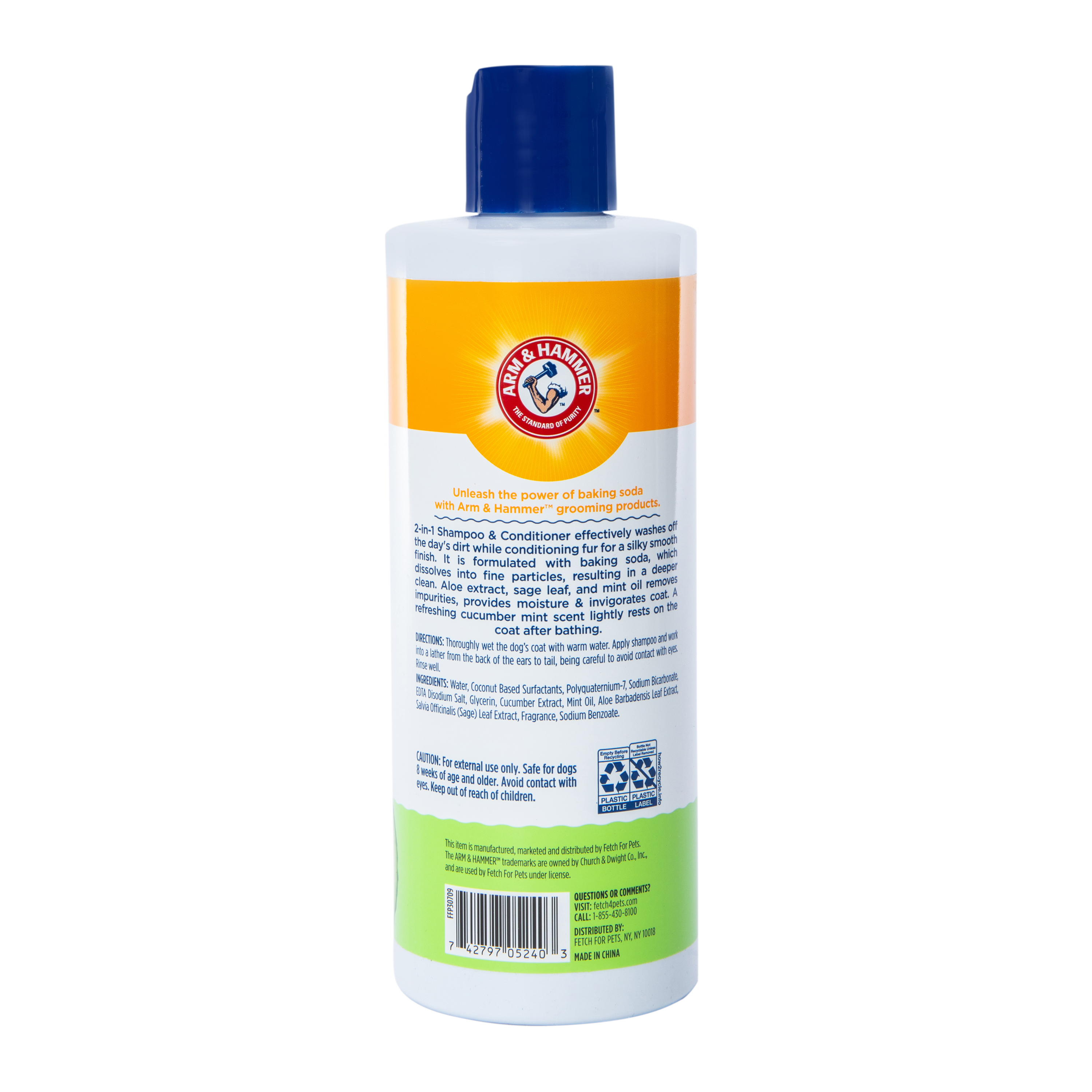Arm & Hammer™ Shampoo & Conditioner Pet 2-In-1 Wash 16oz - Cucumber Mint
