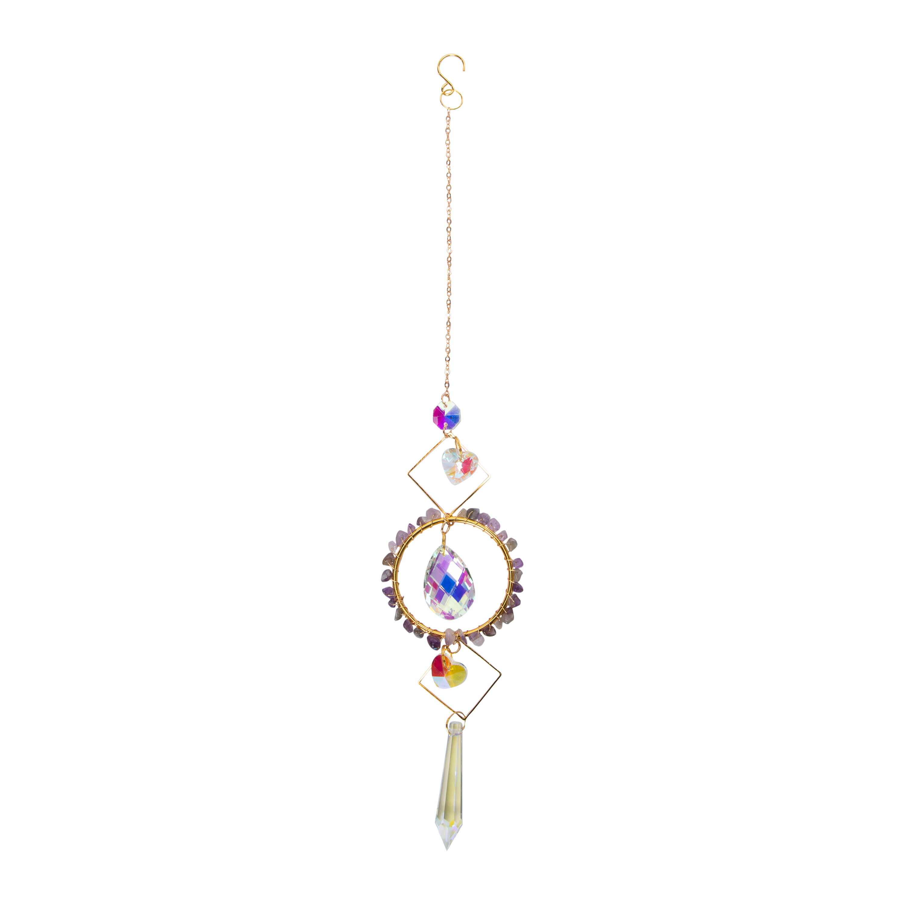 Decorative Crystal Suncatcher 15.94in x 2.95in