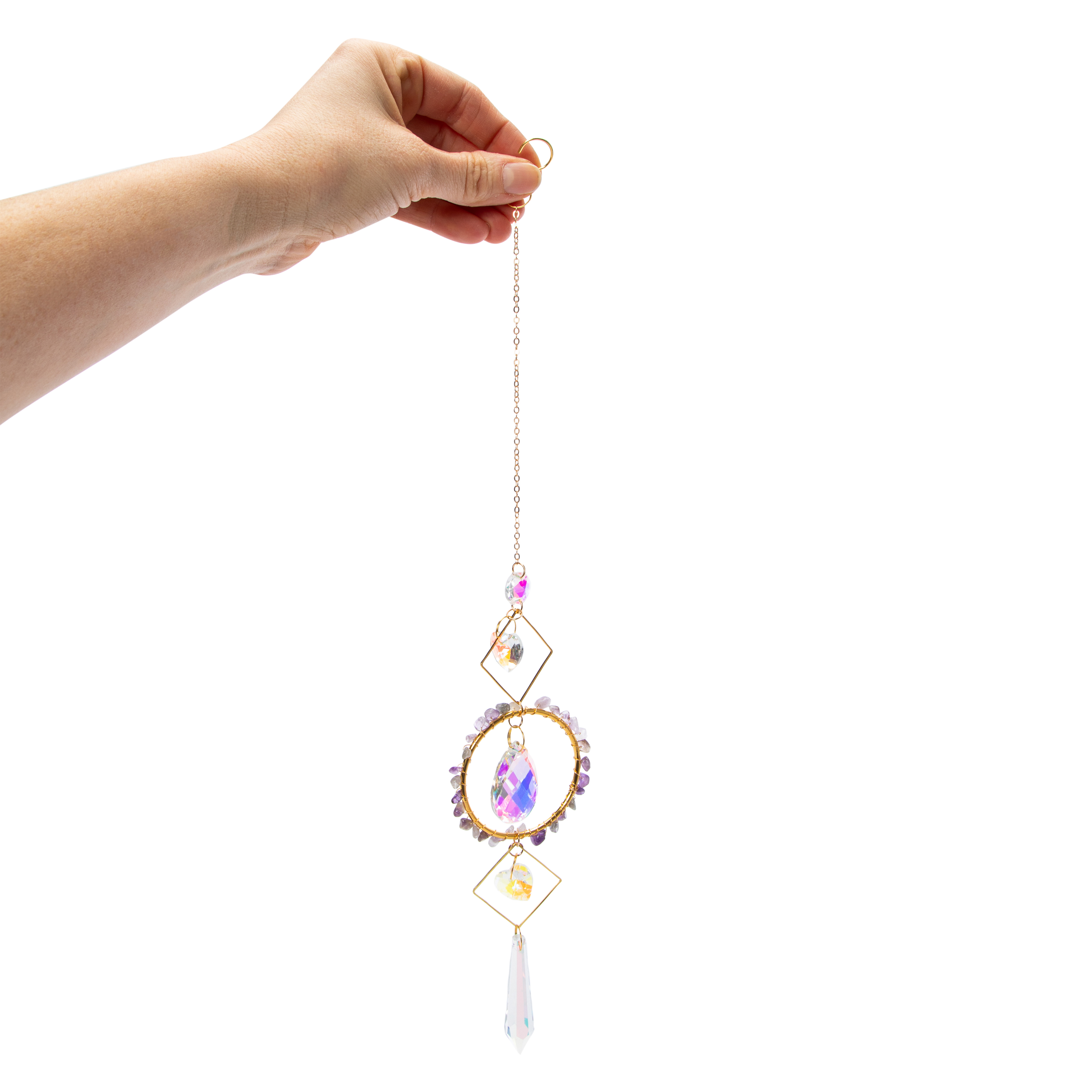 Decorative Crystal Suncatcher 15.94in x 2.95in