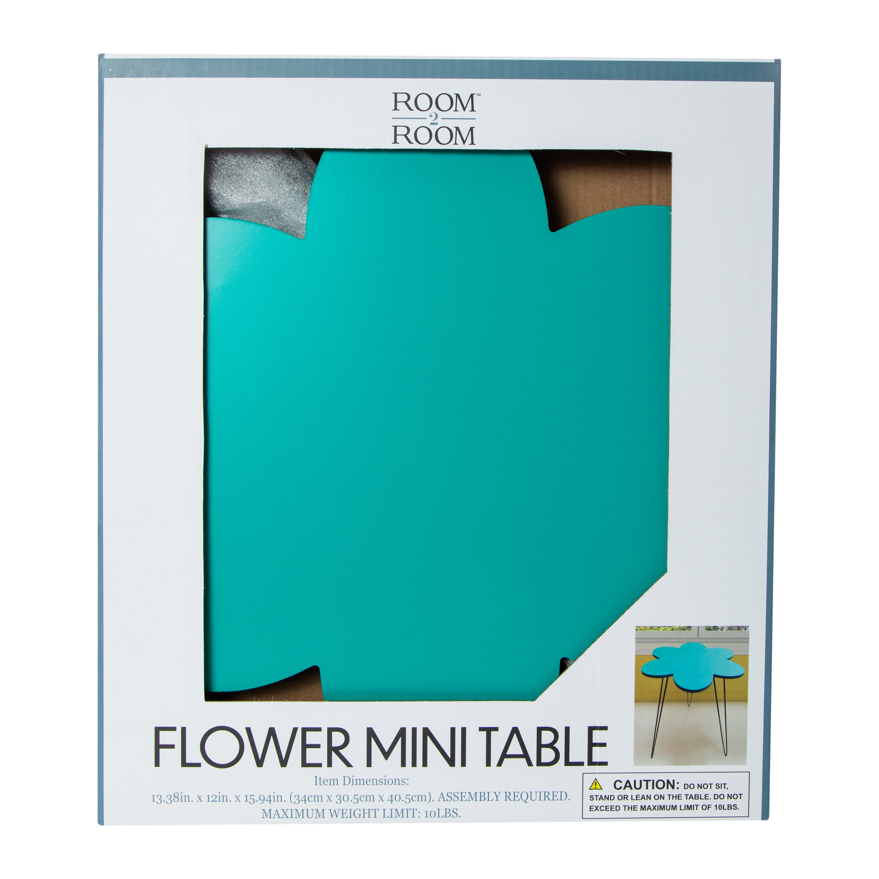 Flower Mini Table 13.38in x 12in