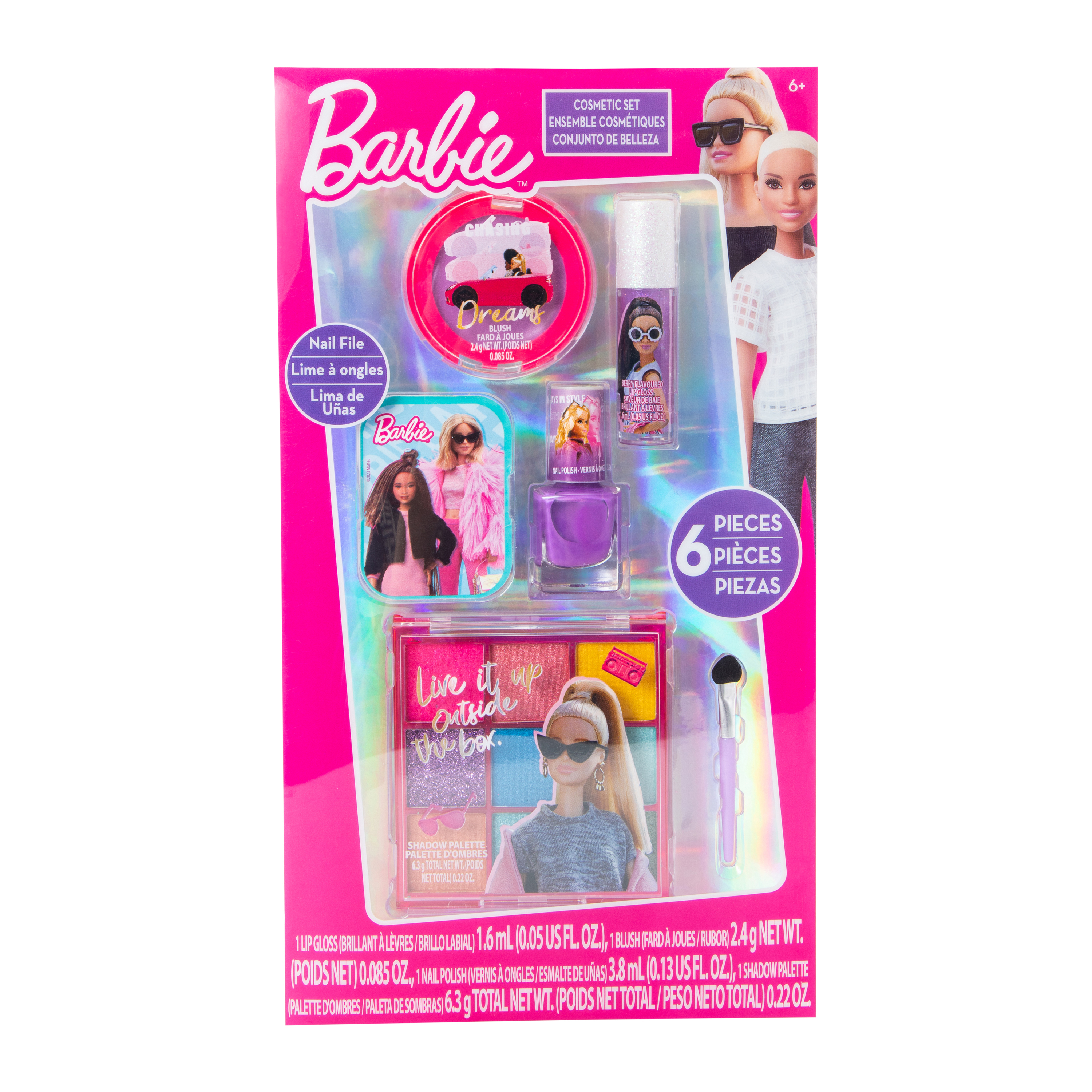 Barbie™ Cosmetic Set 6-Piece