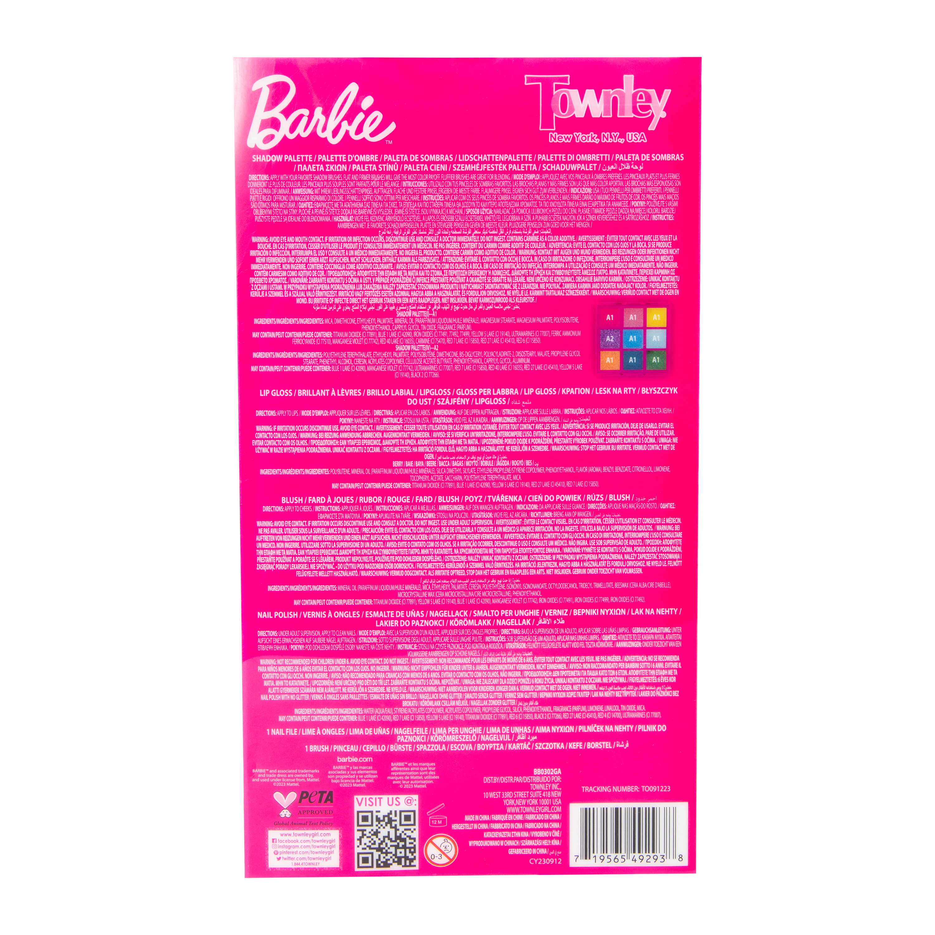 Barbie™ Cosmetic Set 6-Piece