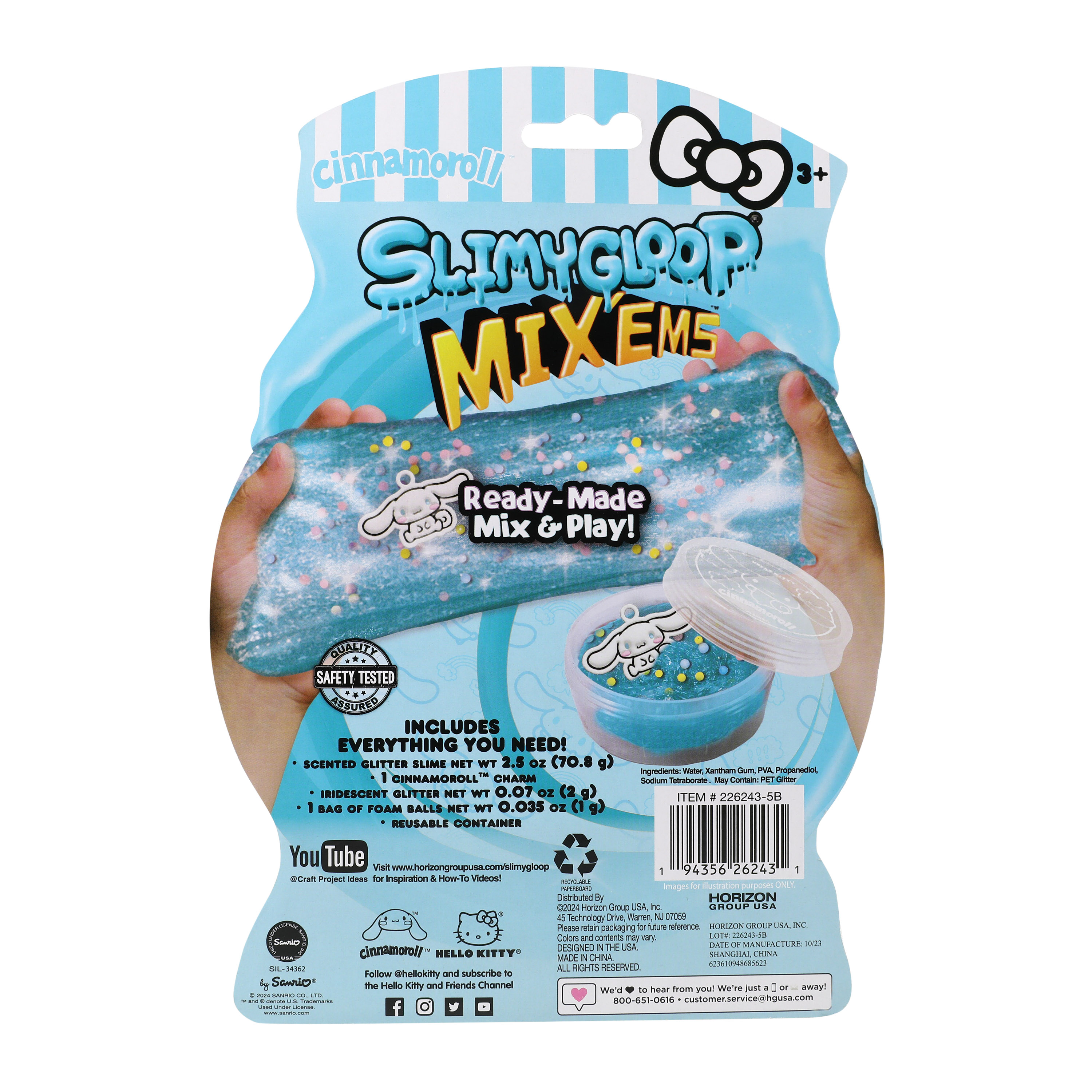 Sanrio® Slimygloop® Mix'Ems™ Ready-Made Slime Kit
