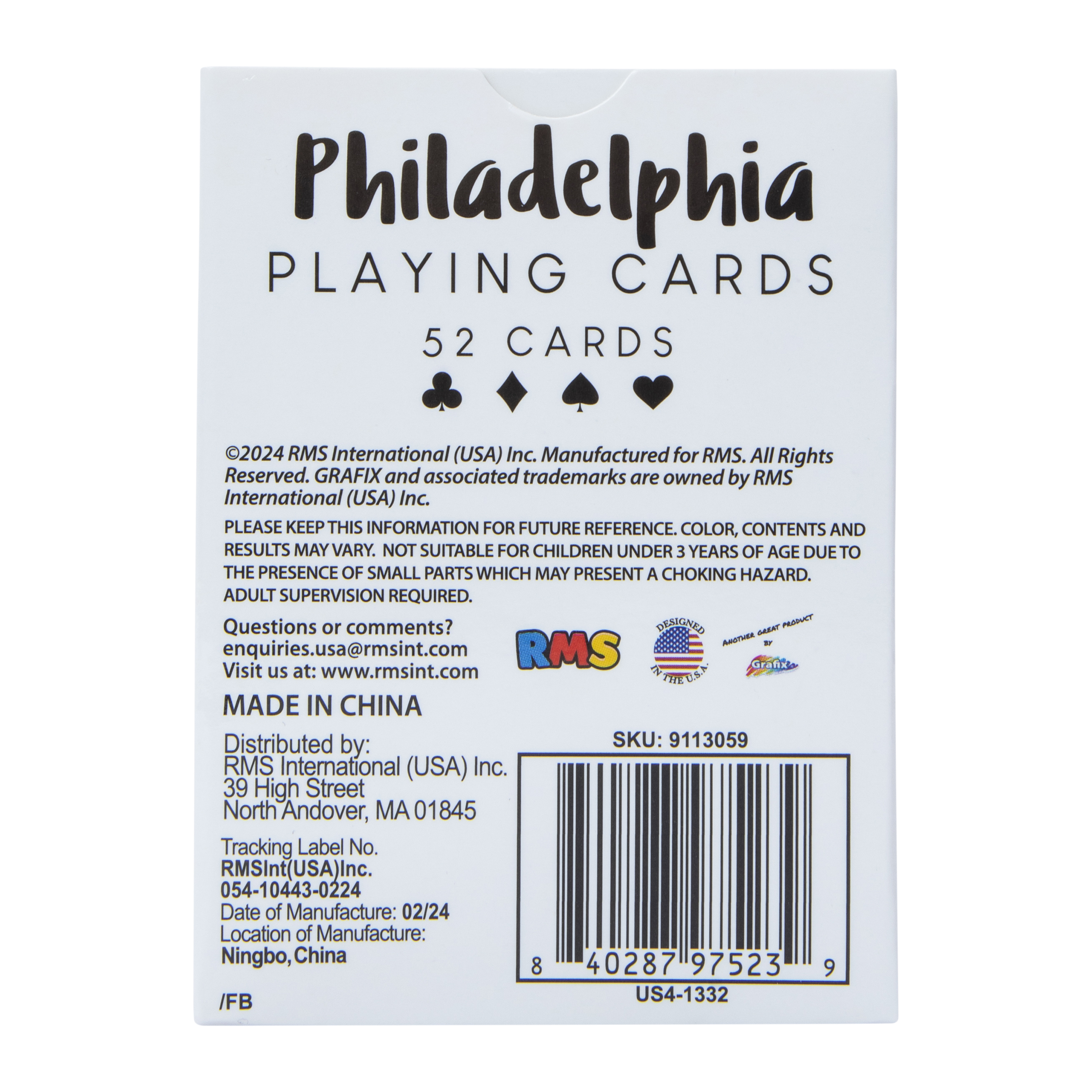 Philadelphia Playing Cards 52-Count