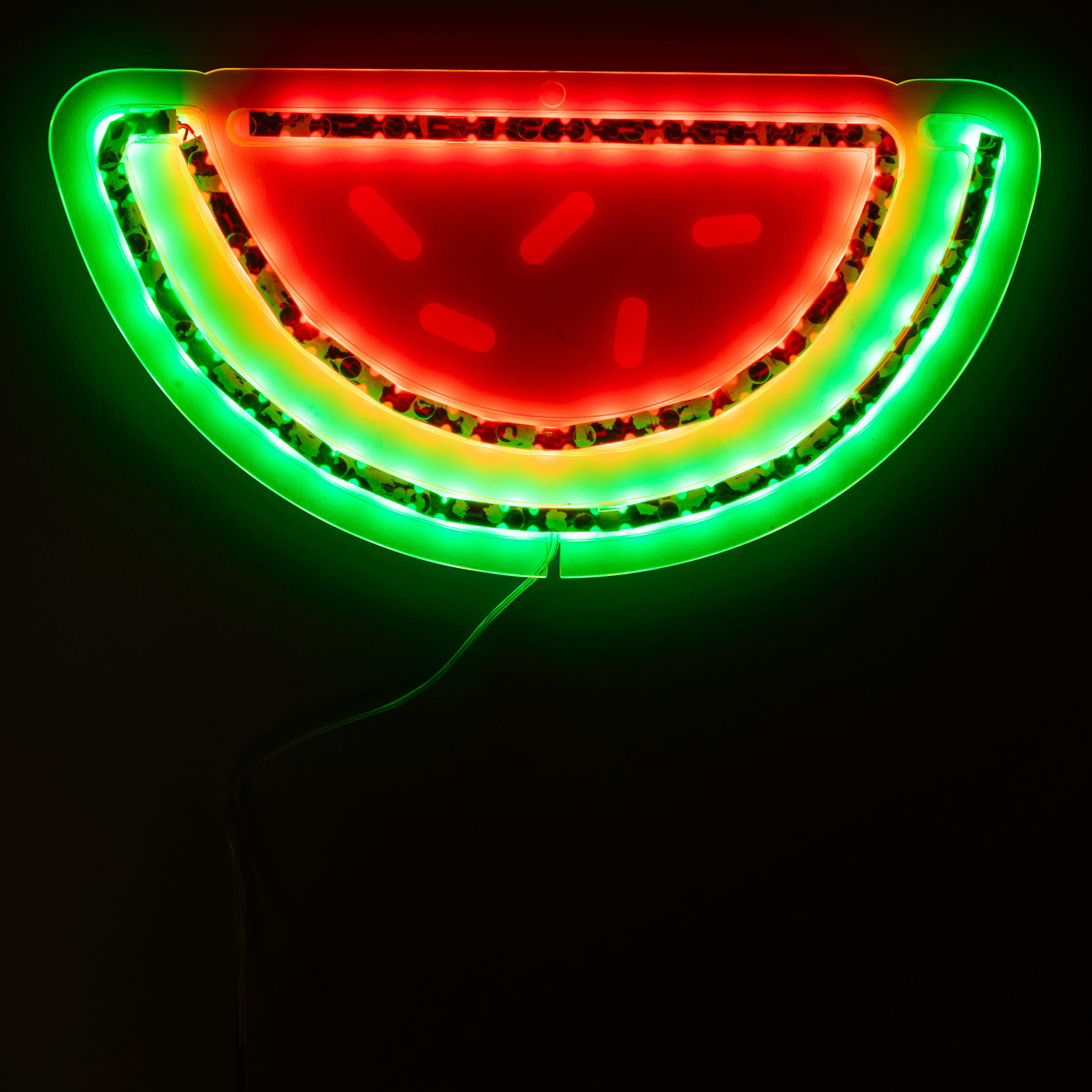 LED Acrylic Watermelon Light 10.5in x 5.4in