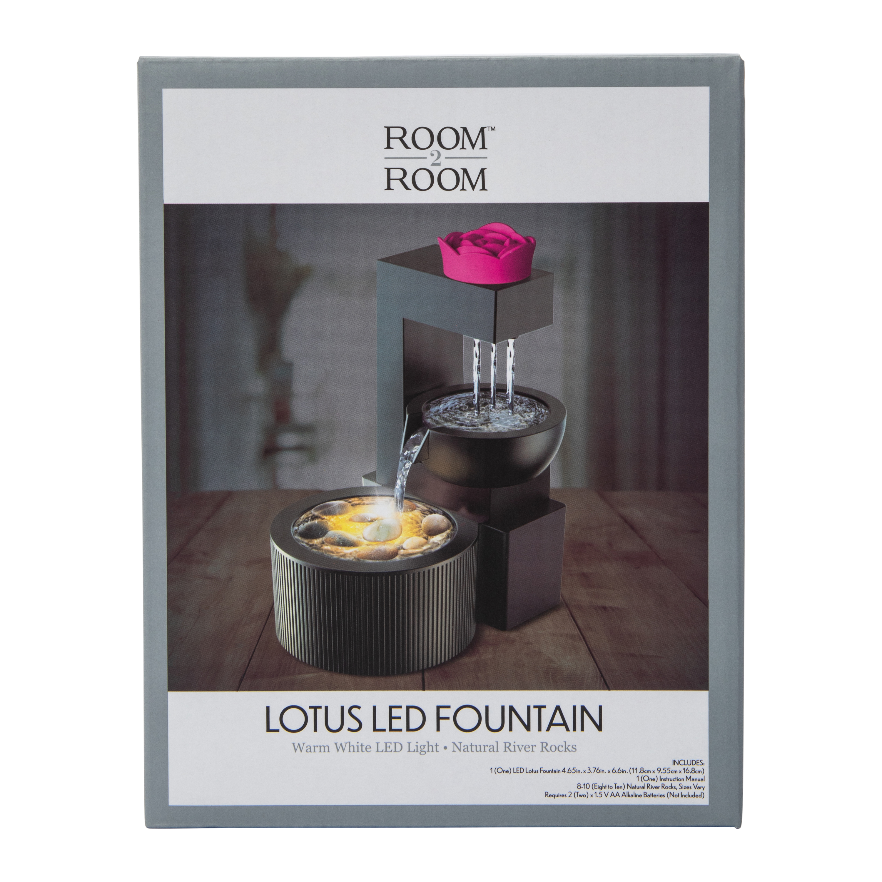 Lotus LED Water Fountain 4.65in x 6.6in