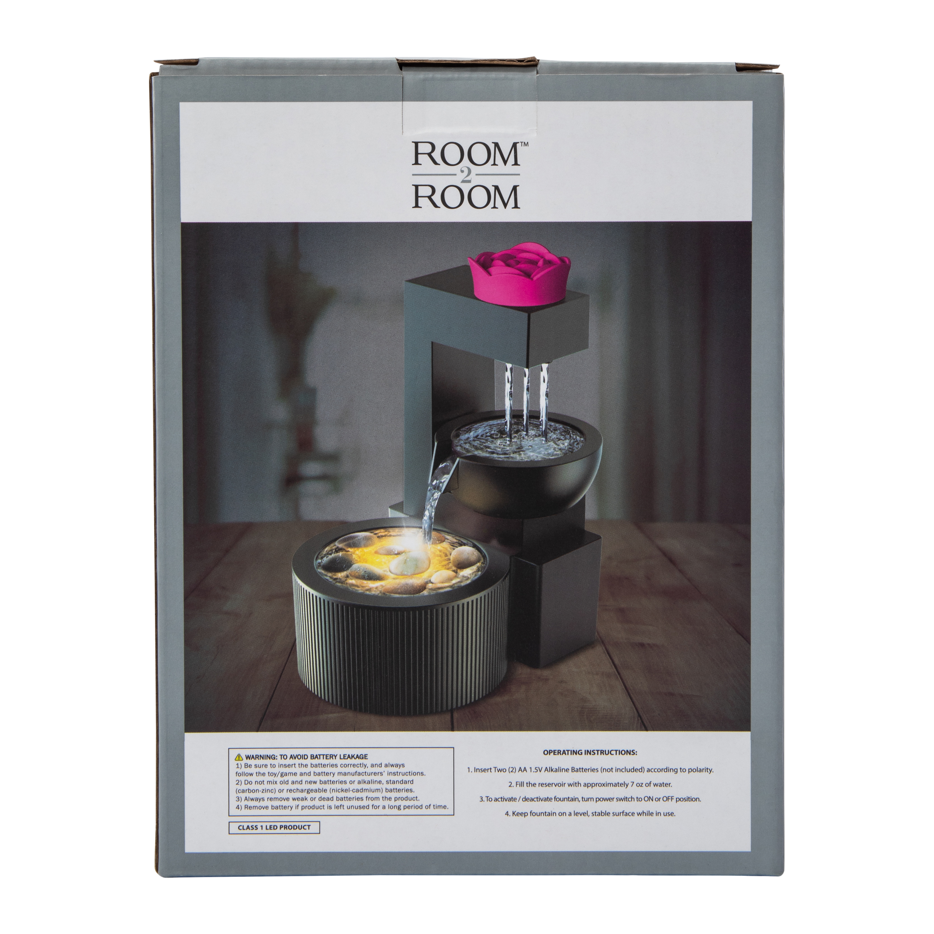 Lotus LED Water Fountain 4.65in x 6.6in