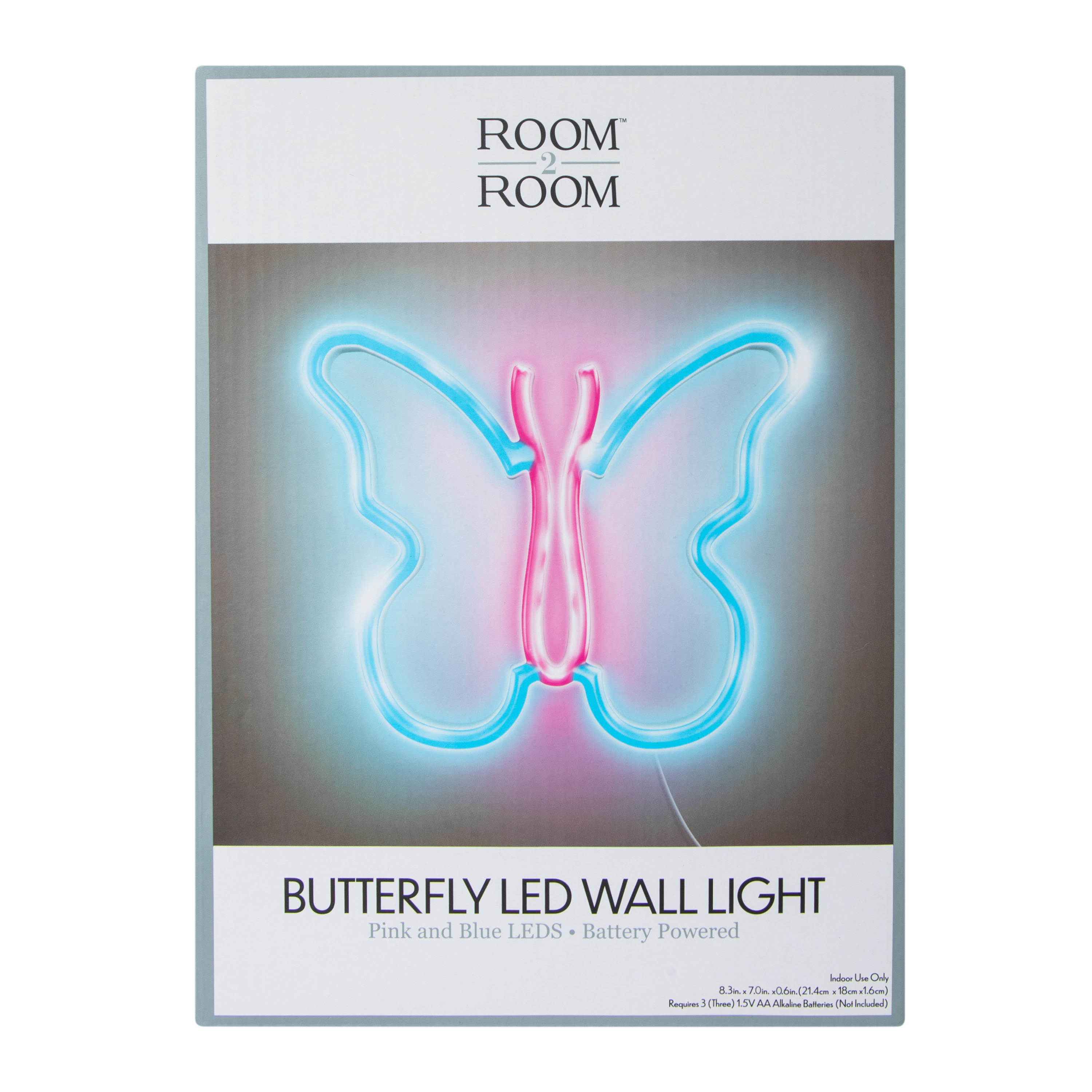 Butterfly LED Wall Light 7in x 8.3in