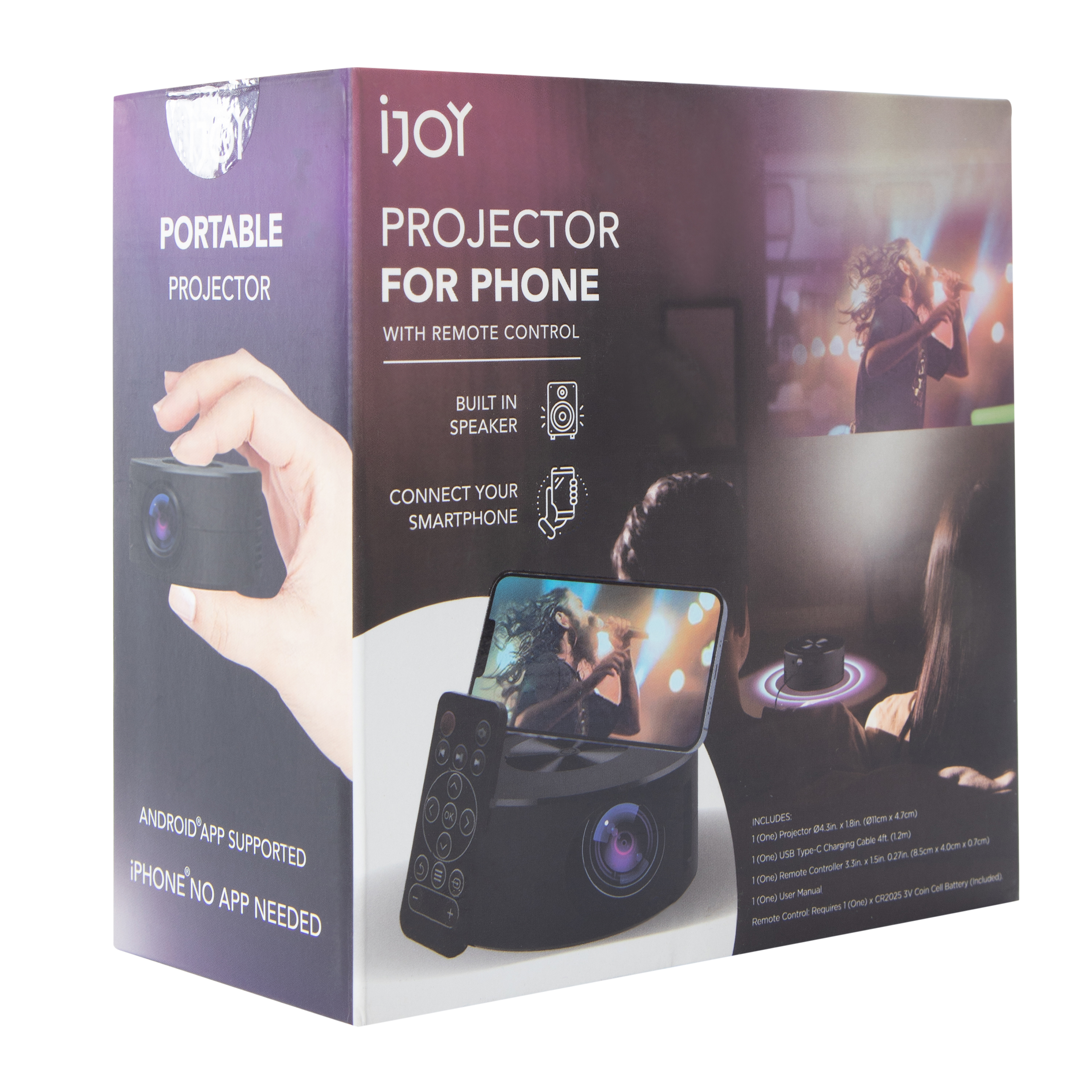 Ijoy Mini Projector For iPhone® & Android With Remote Control