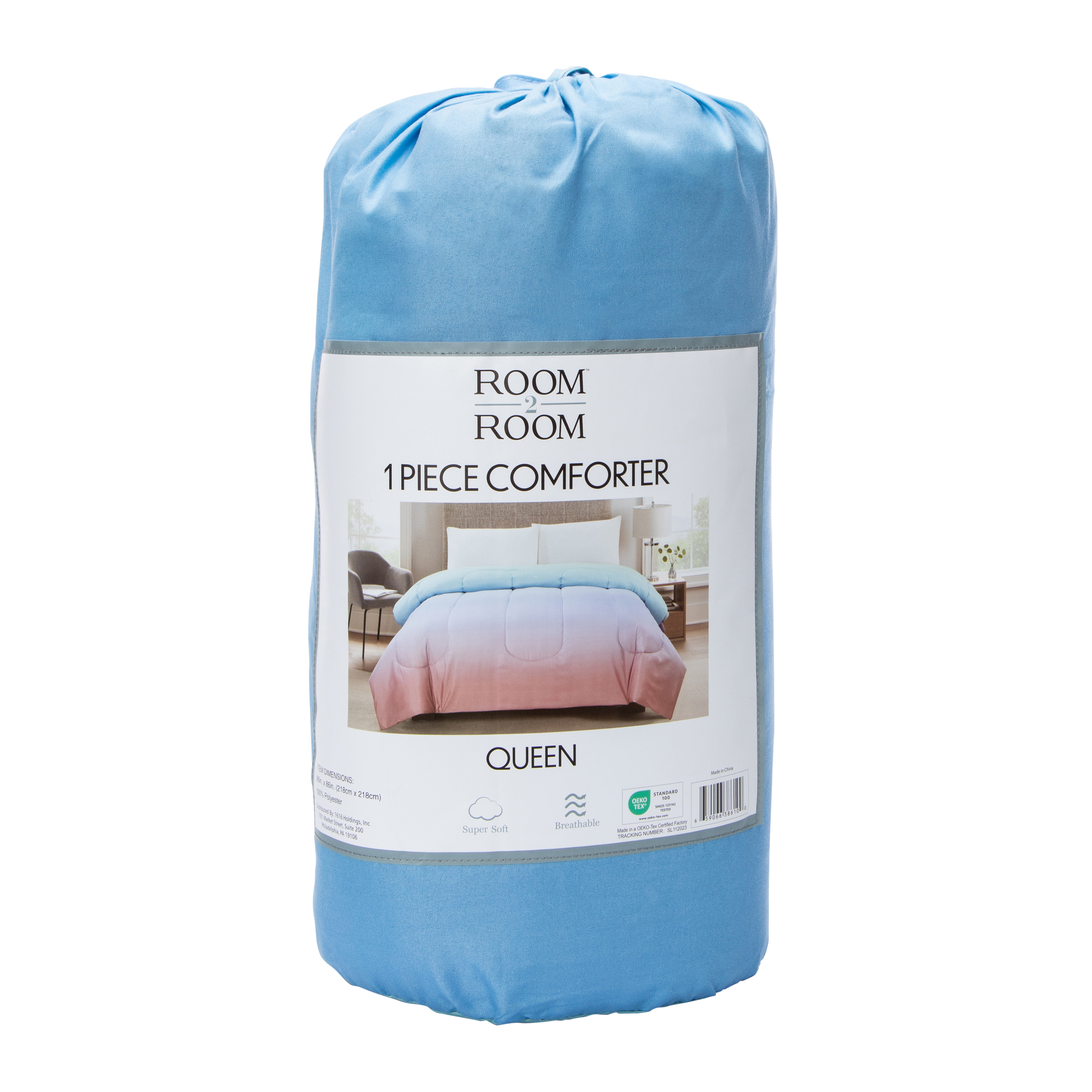 Queen Size Comforter - Rainbow Ombre