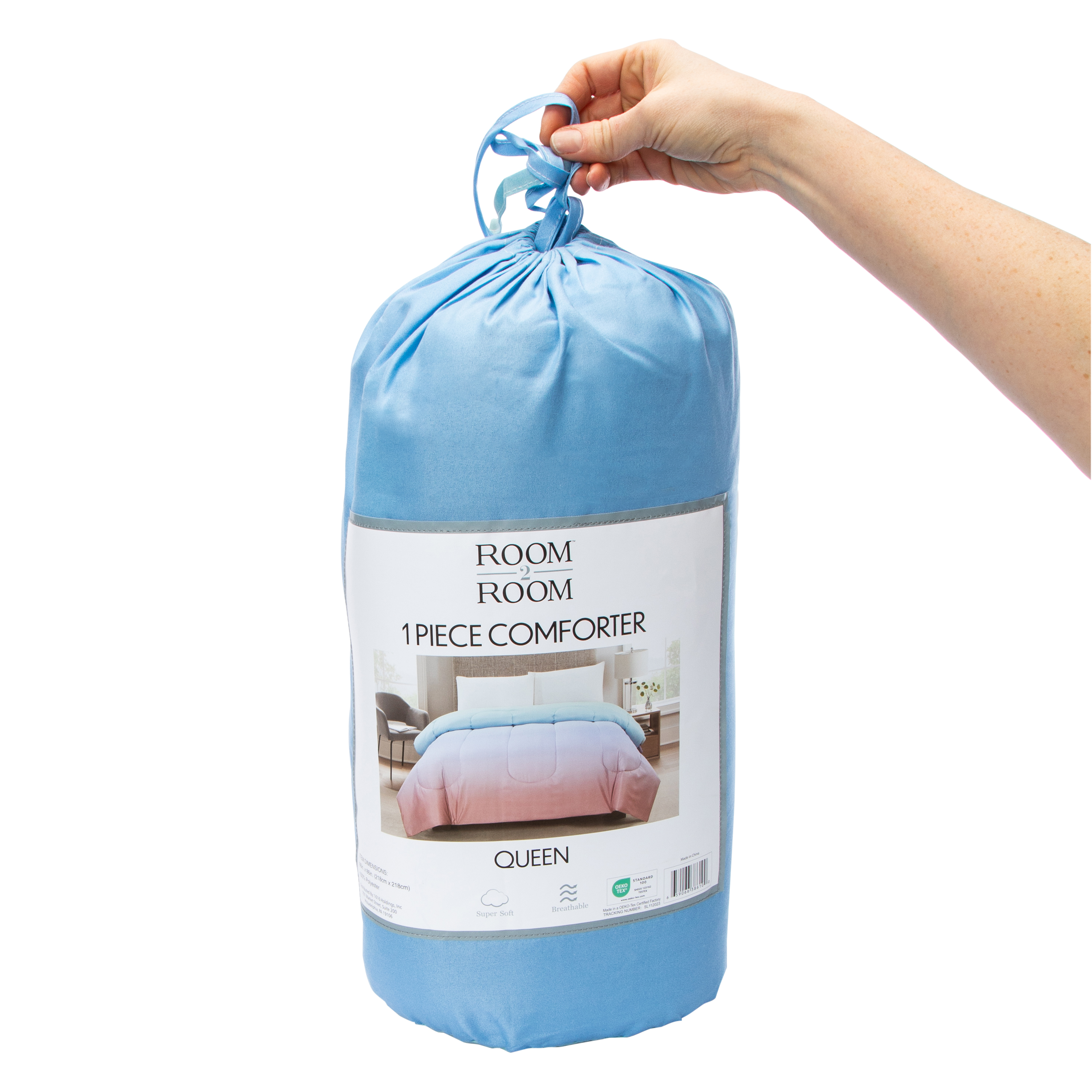 Queen Size Comforter - Rainbow Ombre