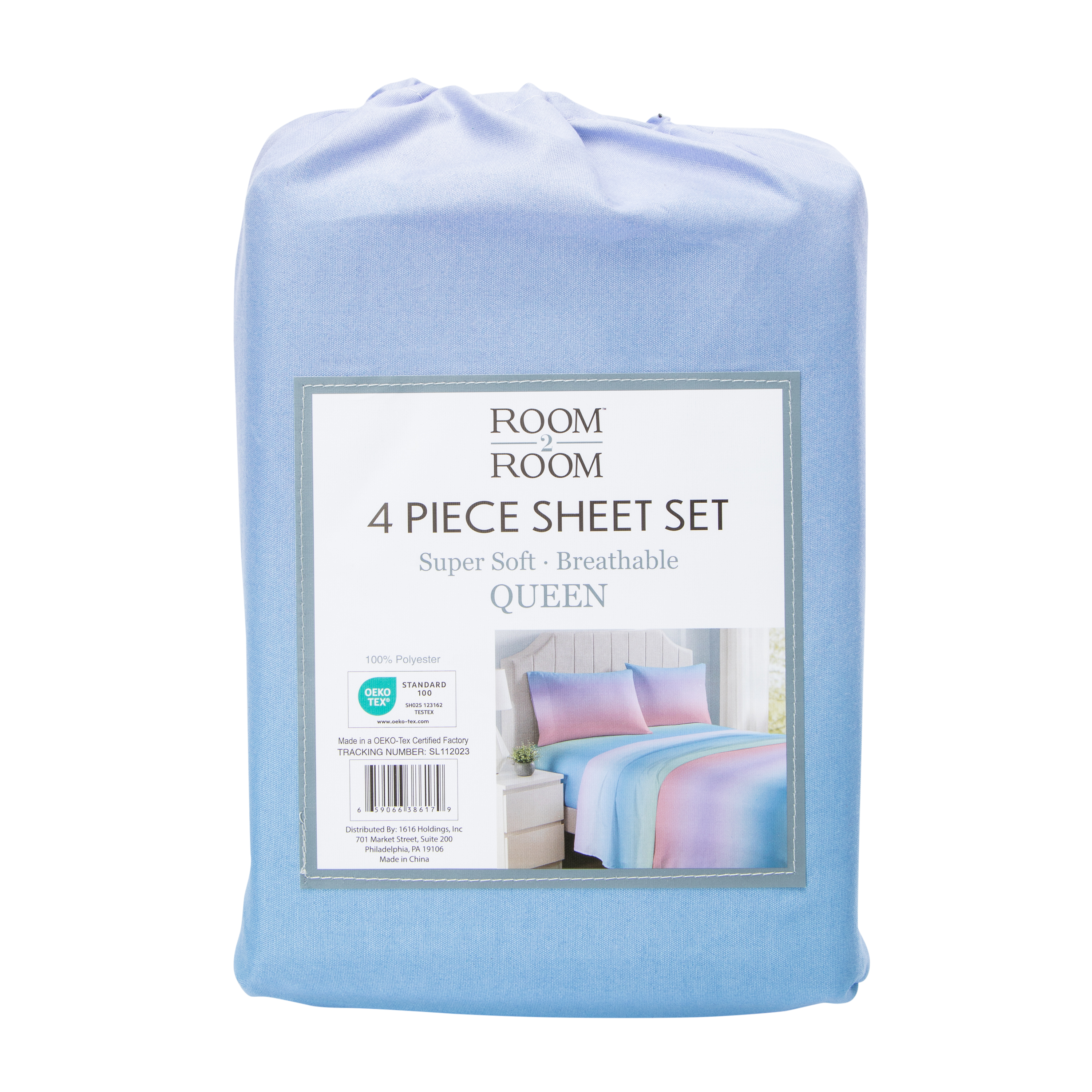 Queen Size 4-Piece Sheet Set - Ombre