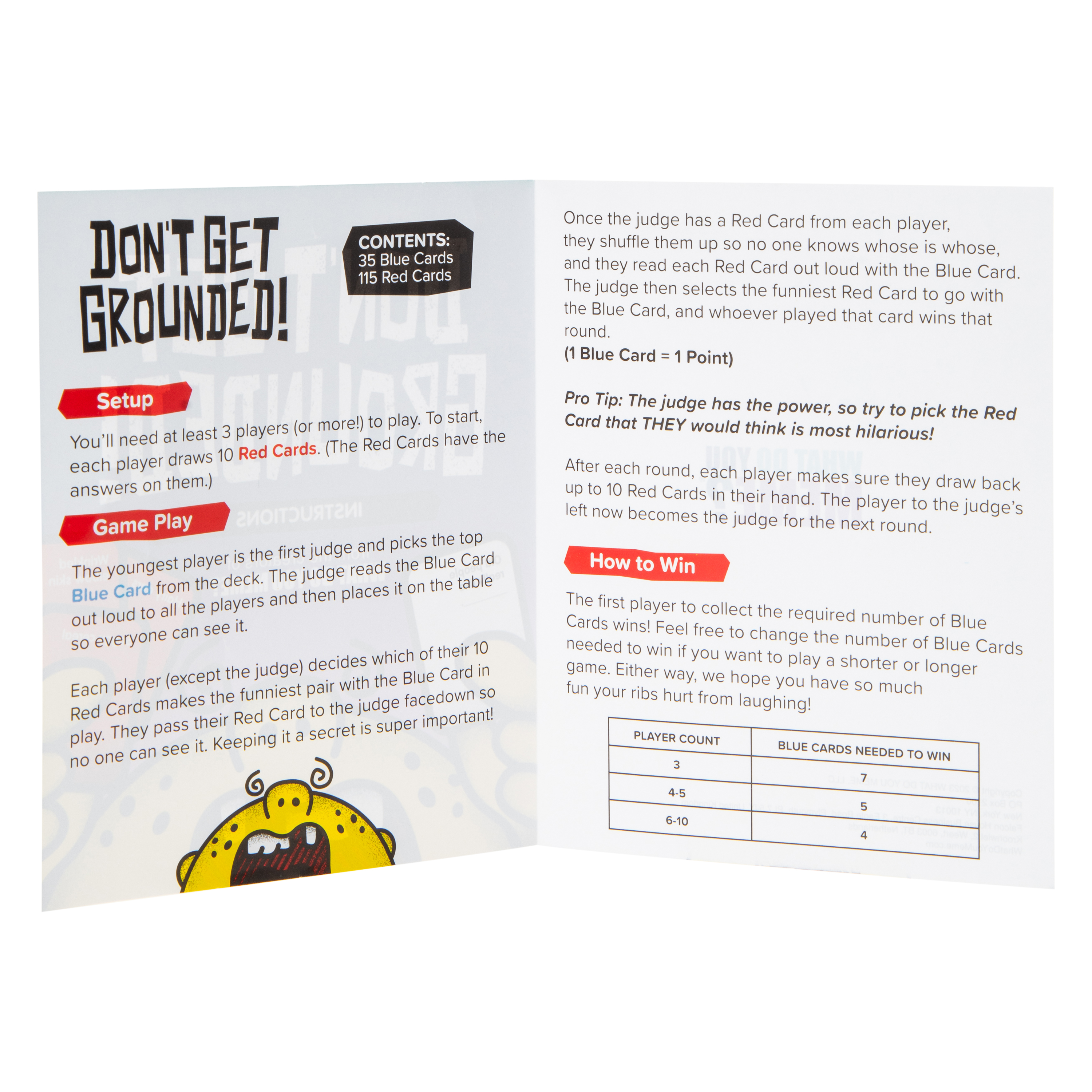 Don't Get Grounded Card Game