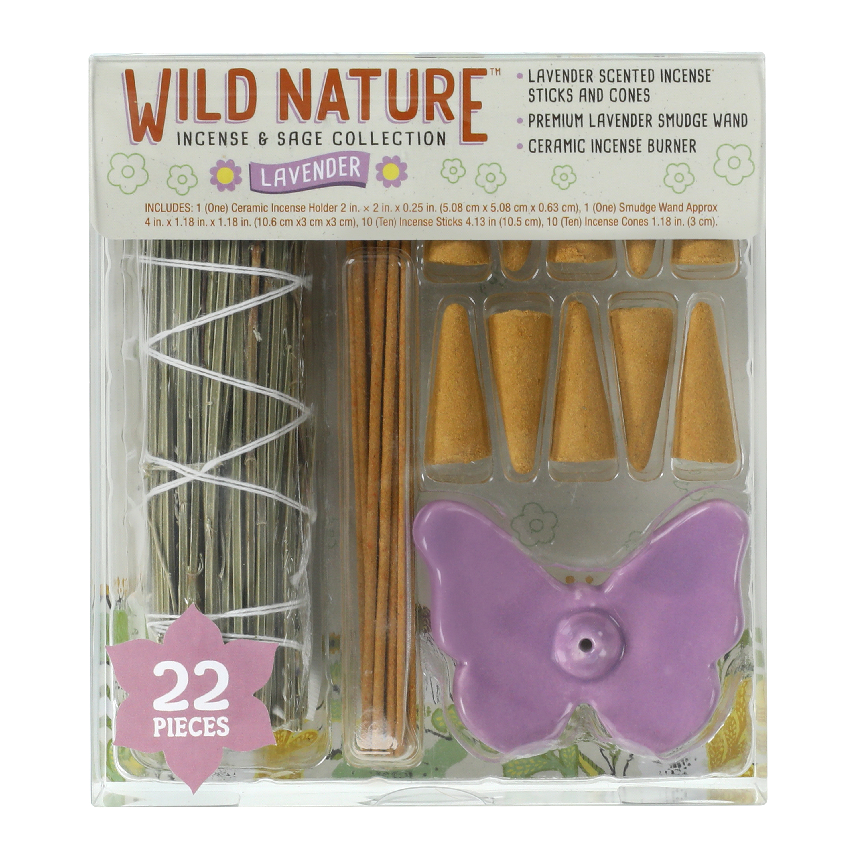 Wild Nature™ Incense & Sage Kit 22-Piece (Styles May Vary)