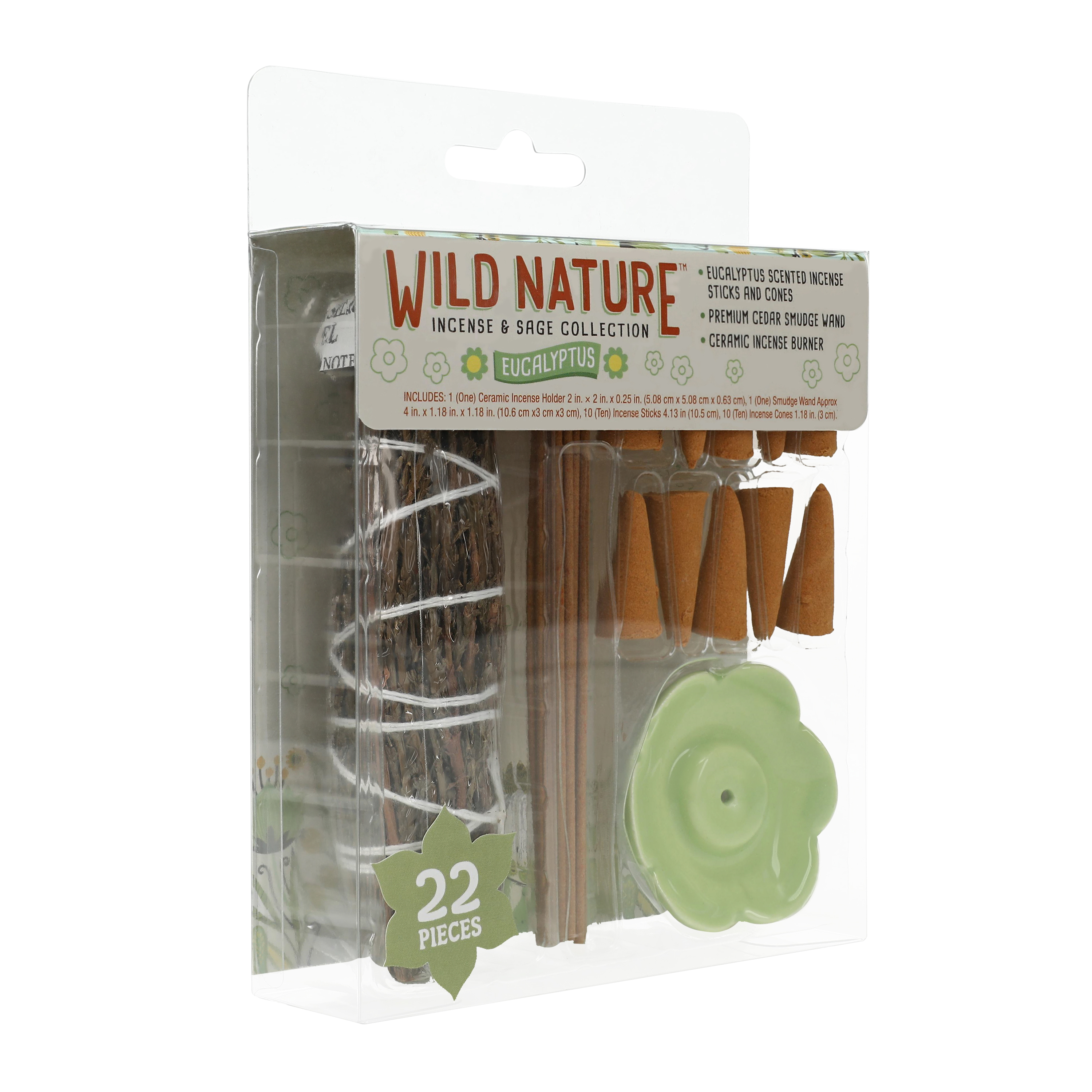 Wild Nature™ Incense & Sage Kit 22-Piece (Styles May Vary)