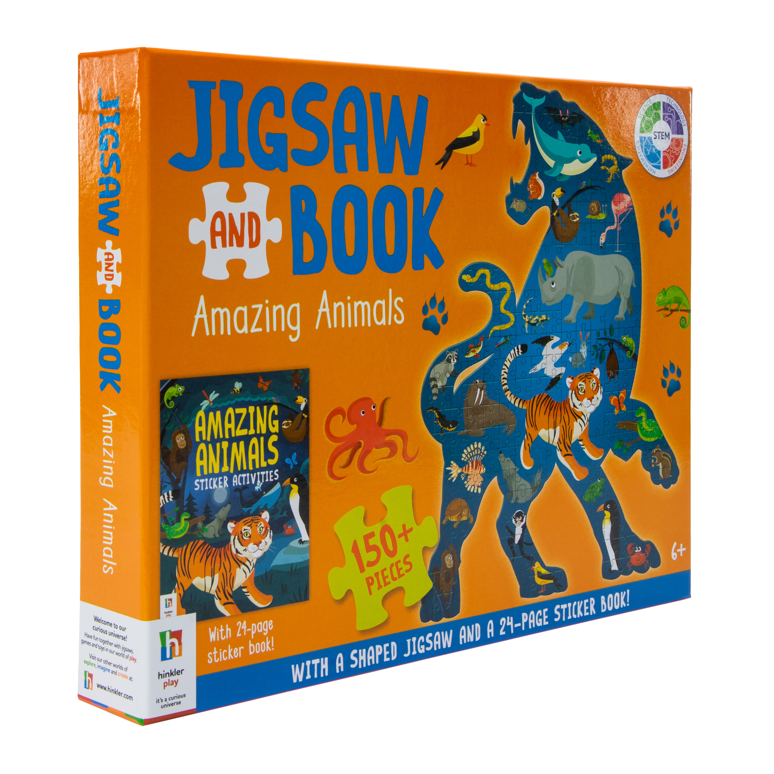 Shaped Jigsaw & Sticker Book 150-Piece