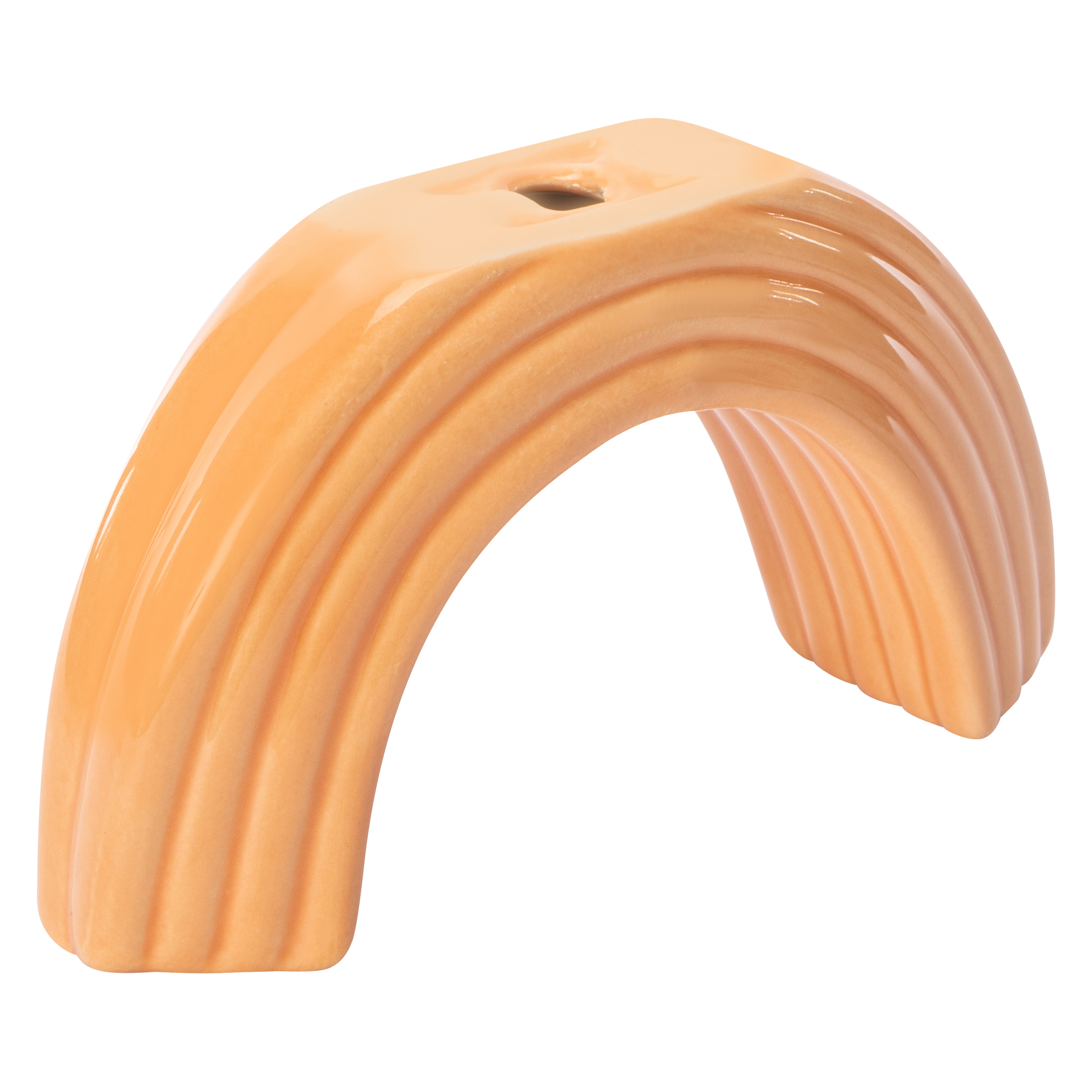 Ribbed Arch Incense Holder 5.4in x 2.7in