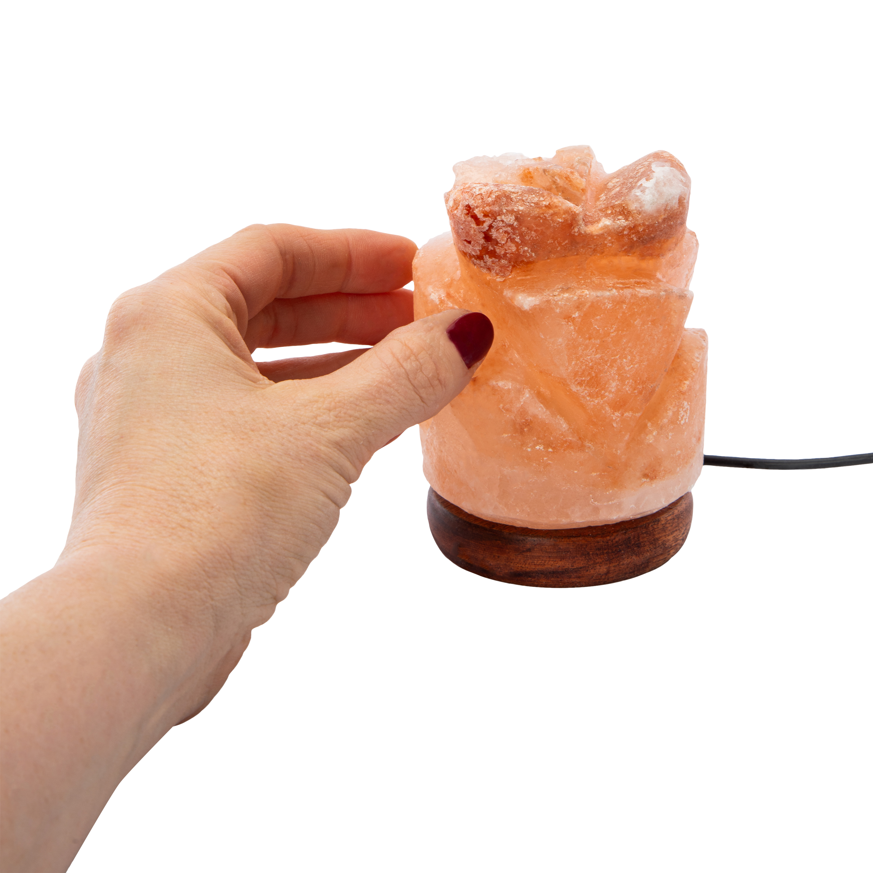 Himalayan Rose Salt Lamp 3in x 3.5in