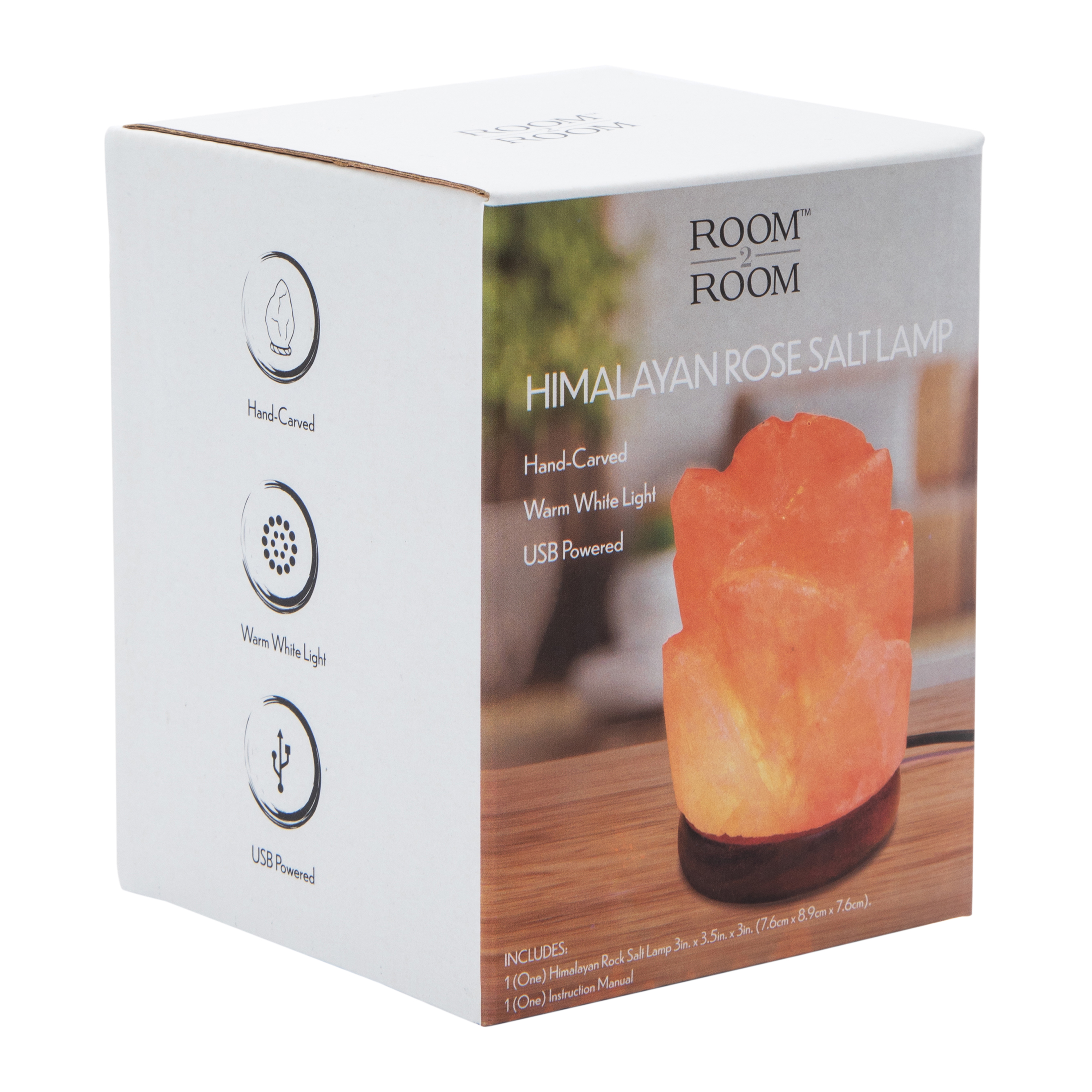 Himalayan Rose Salt Lamp 3in x 3.5in