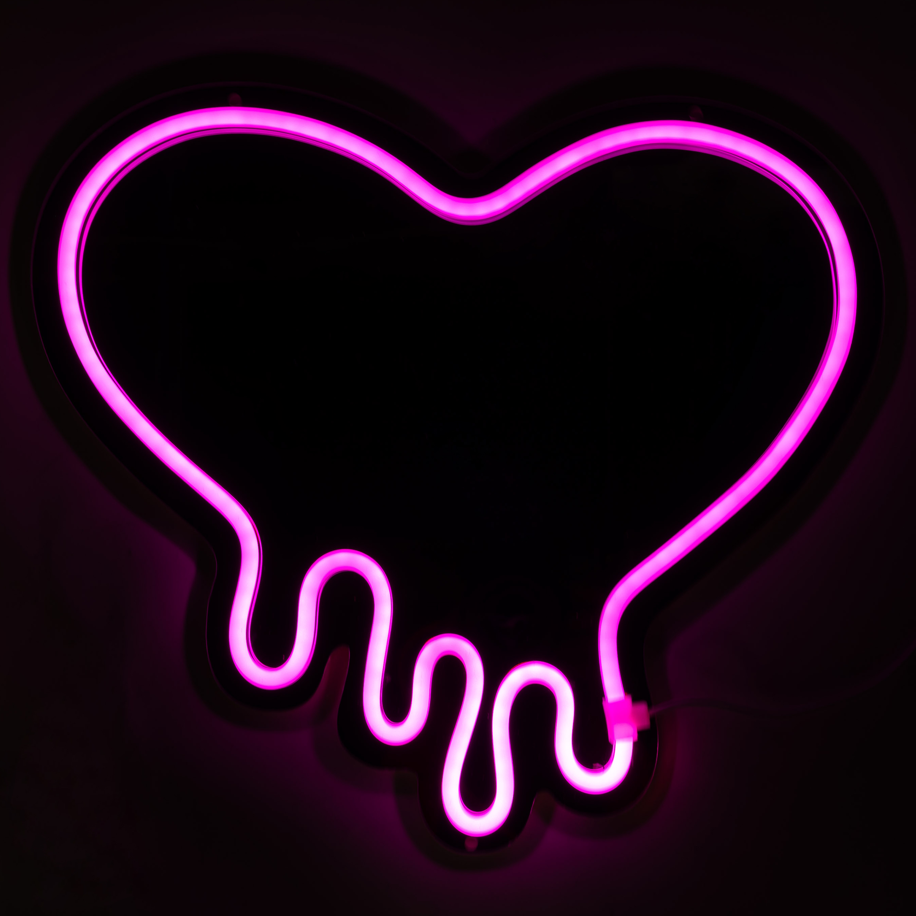 Drippy Heart LED Mirror 15.7in x 14in