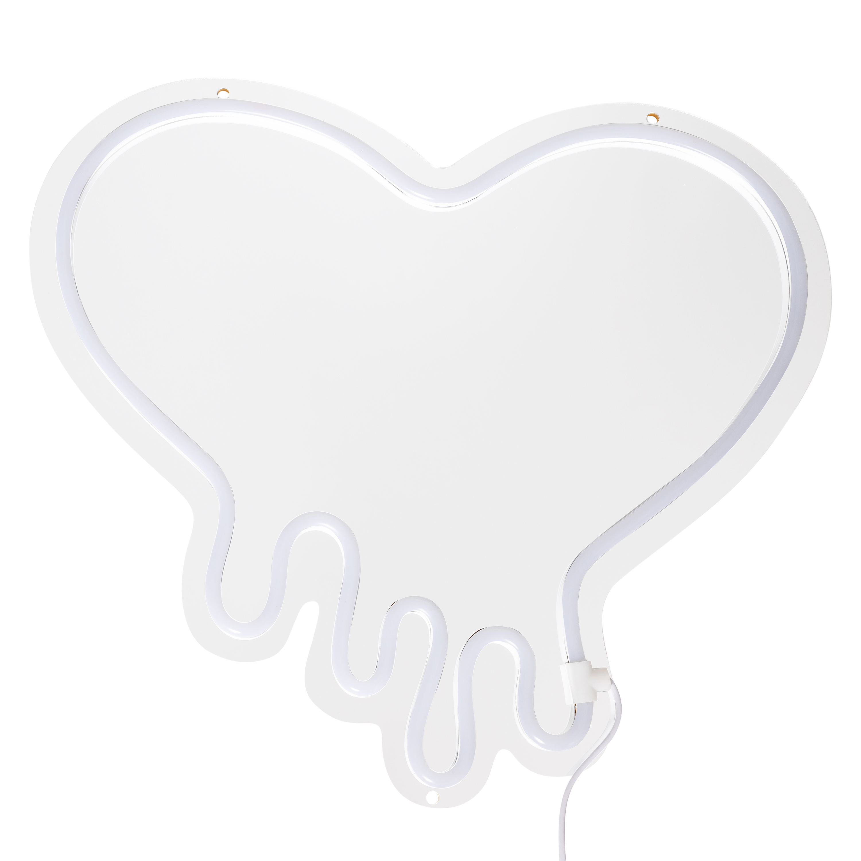 Drippy Heart LED Mirror 15.7in x 14in