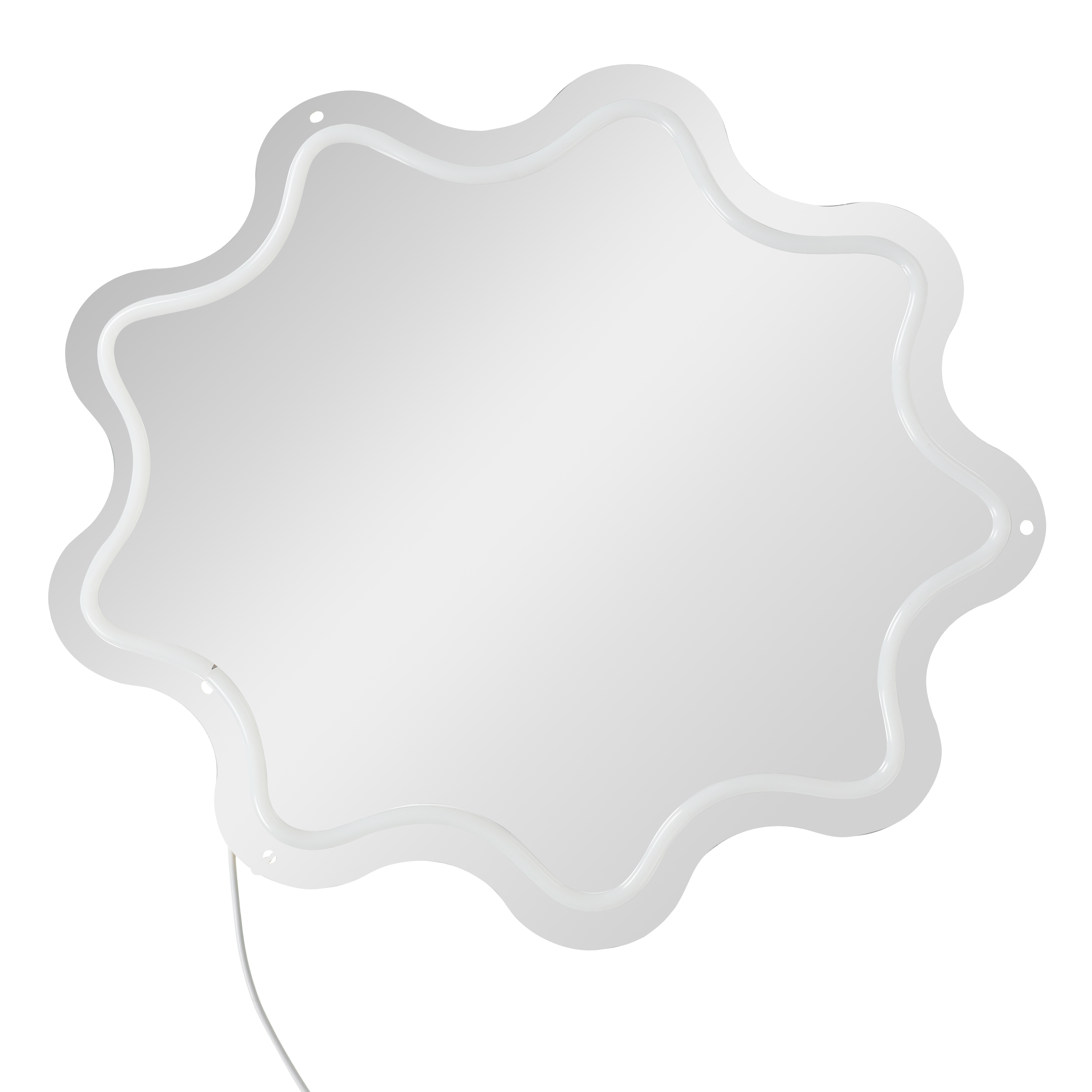 Squiggly Shaped LED Wall Mirror