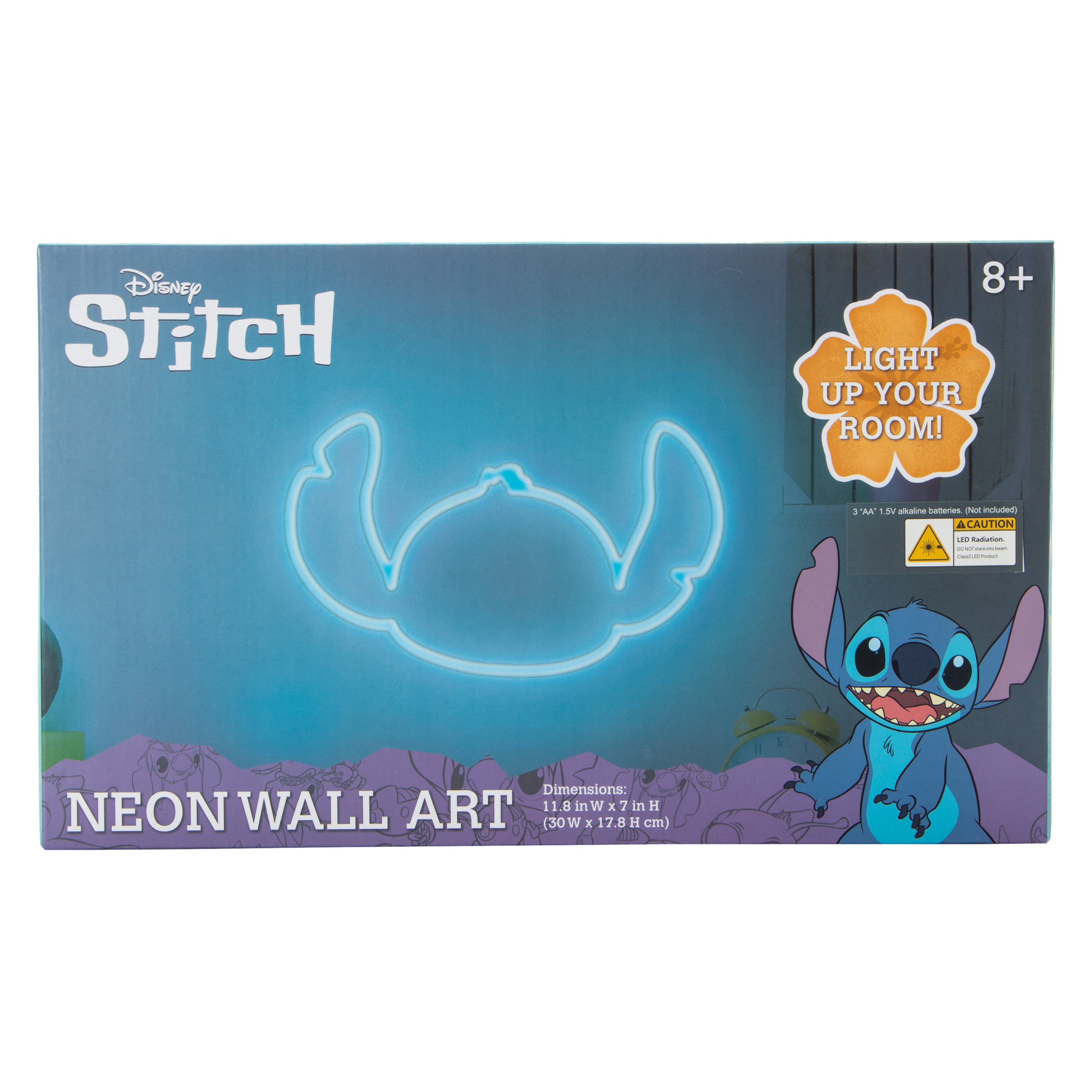 Disney Stitch Neon Wall Art 11.8in x 7in