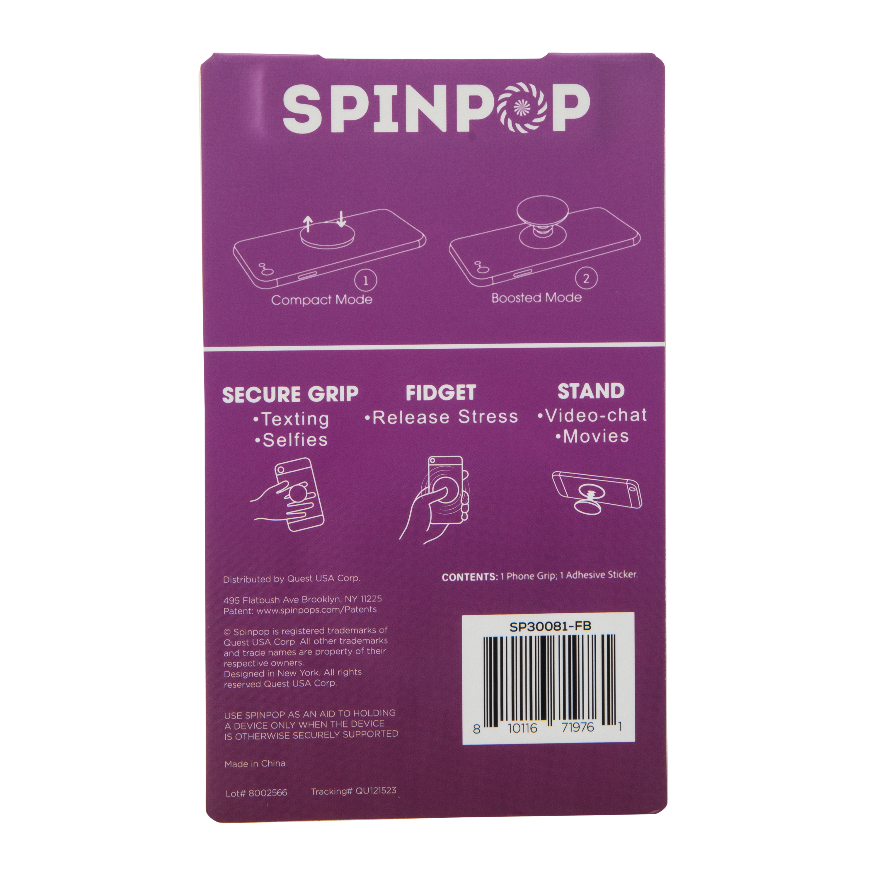 Spinpop Phone Grip: Agarre, estilo y diversion pa tu telefono 6