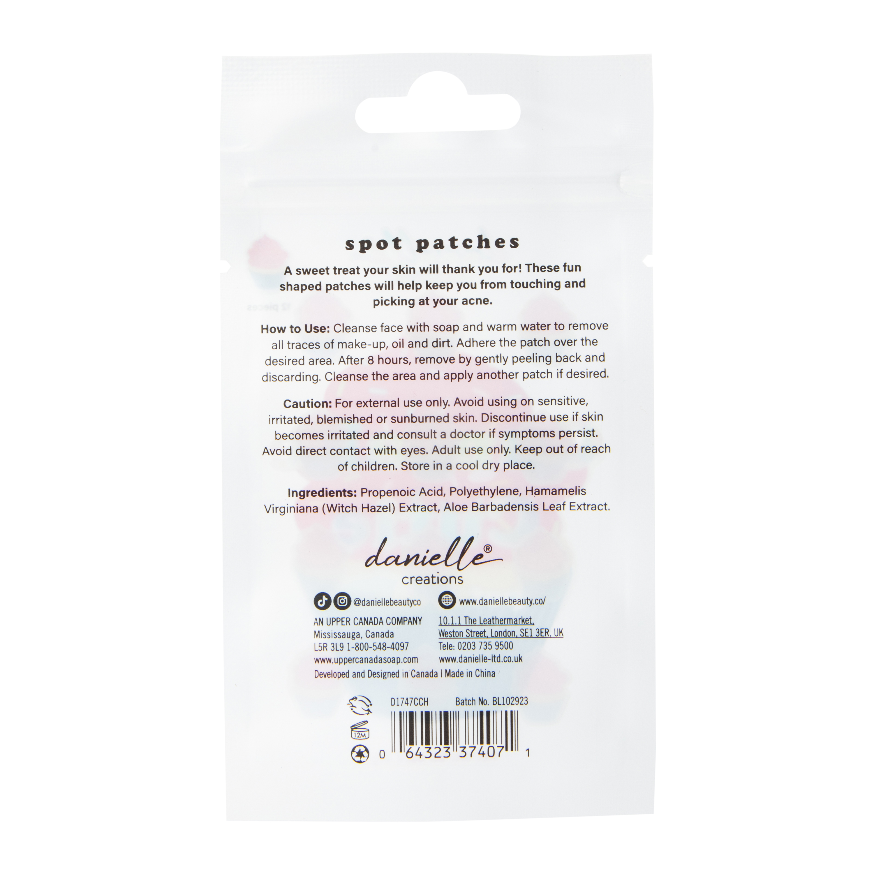 Danielle Creations® Dessert Shaped Spot Patches 12-Pack