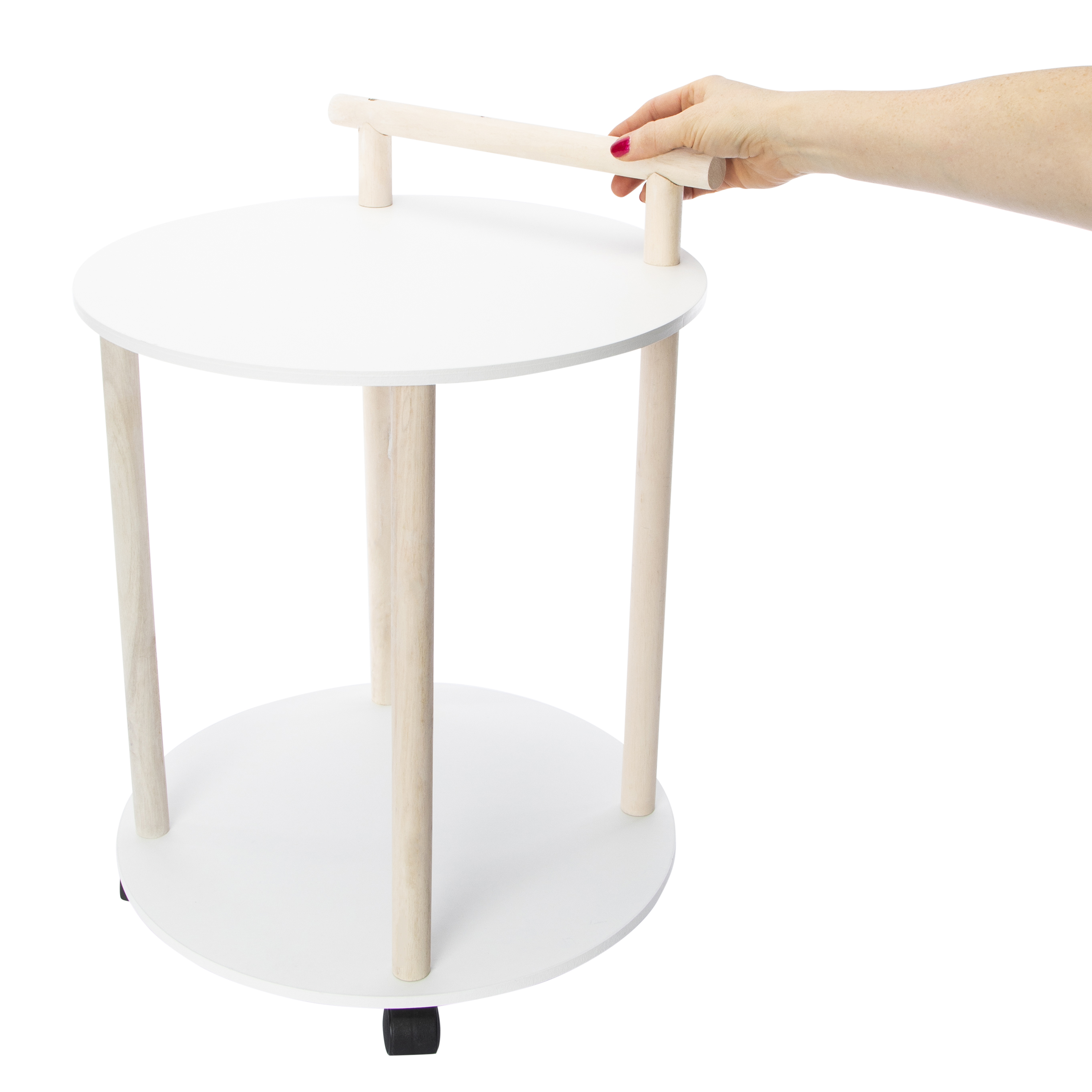 Circle Rolling Cart 15.74in x 21.25in