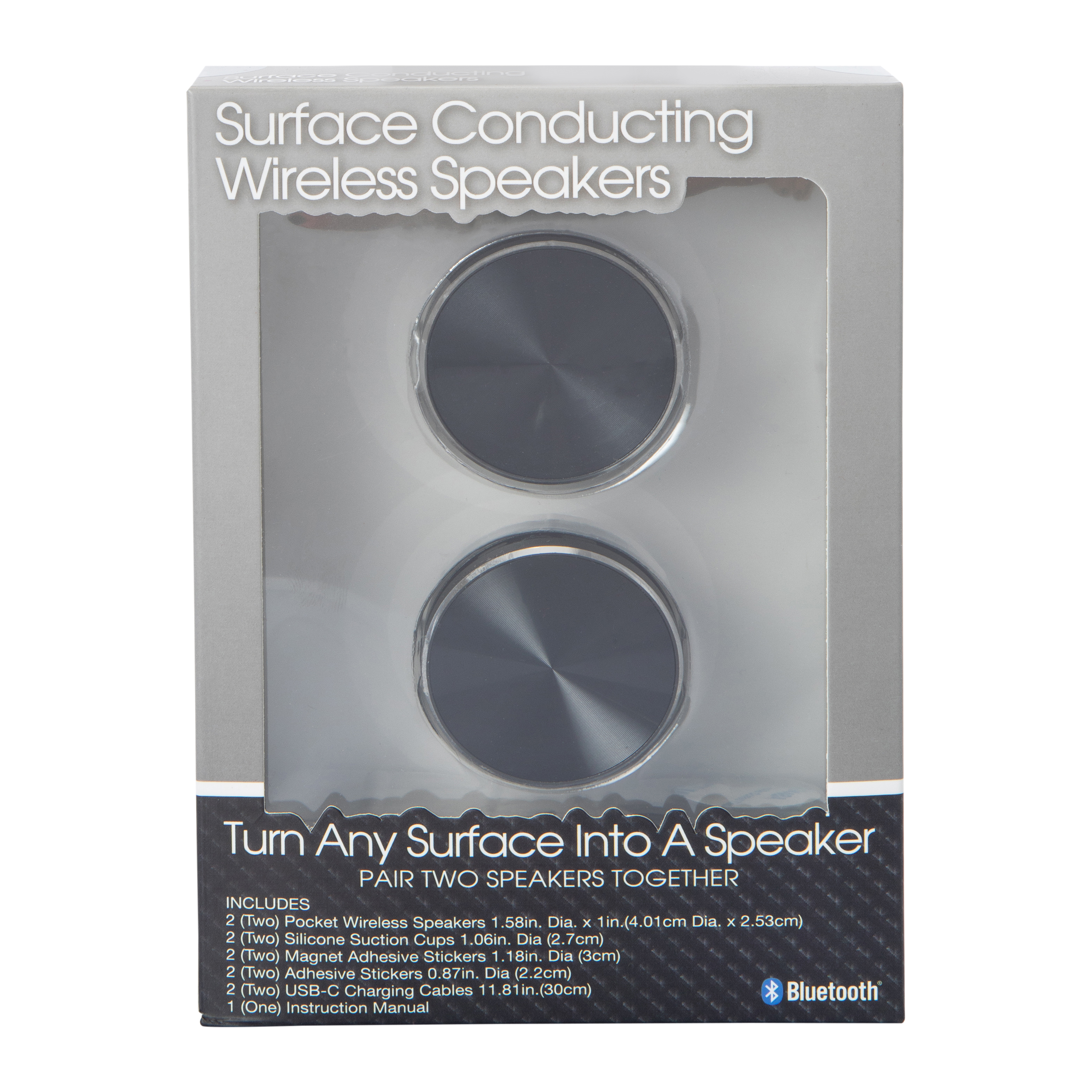 Surface Conducting Wireless Speakers 2-Count