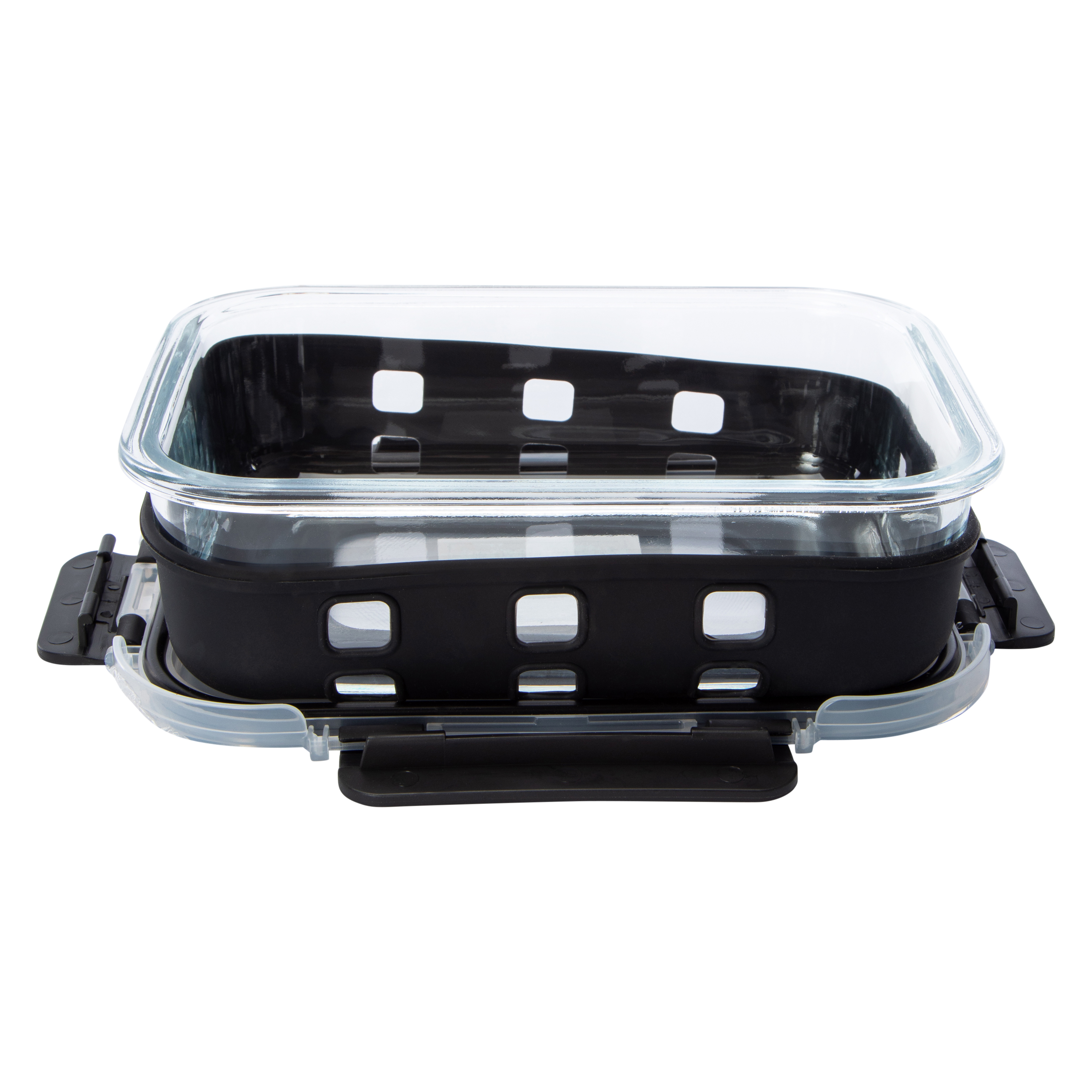 Glass Food Container With Silicone Sleeve 35.05oz