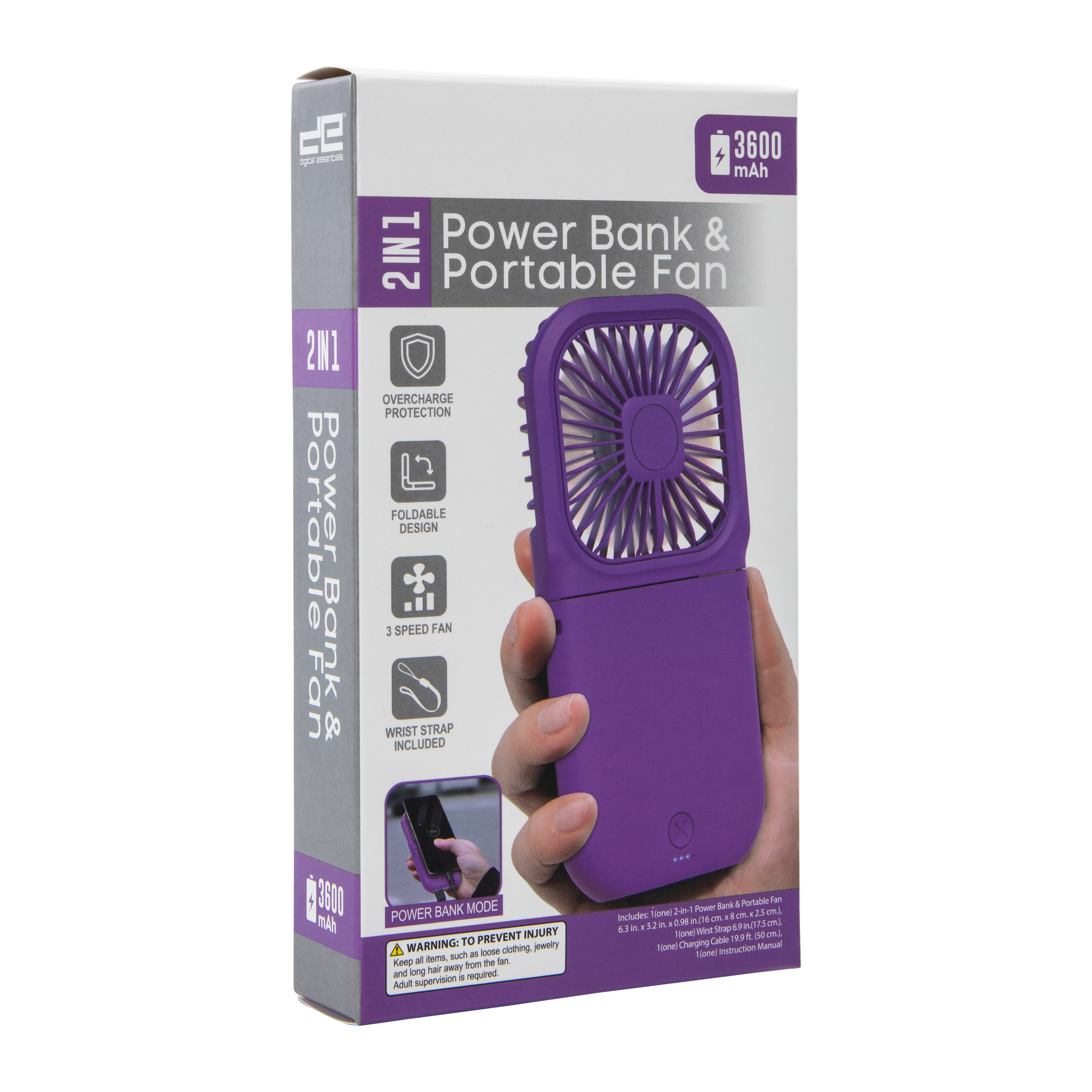 2-in-1 Power Bank And Portable Fan | Five Below