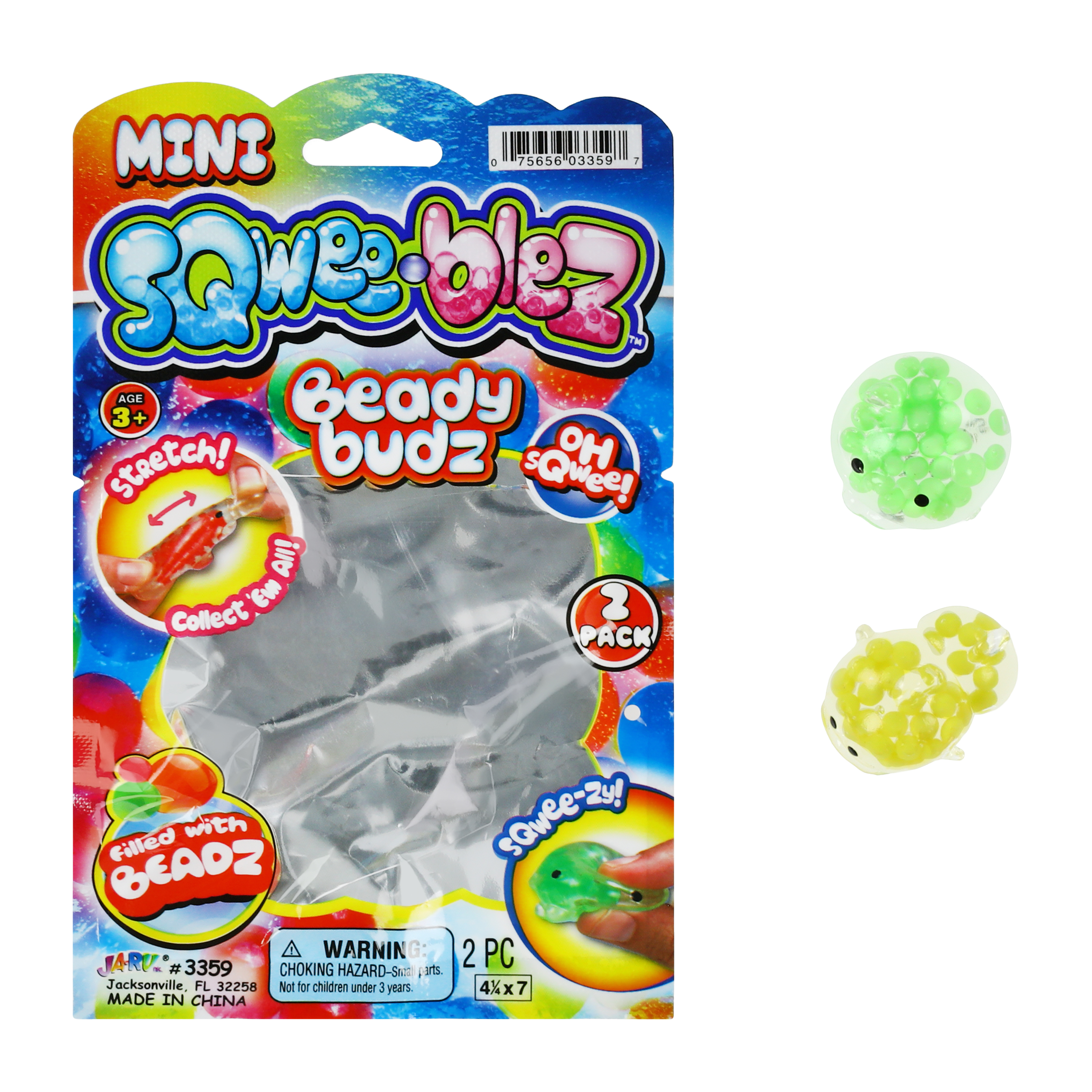 Mini Sqwee-blez™ Beady Budz Toy 2-Pack (Styles May Vary)