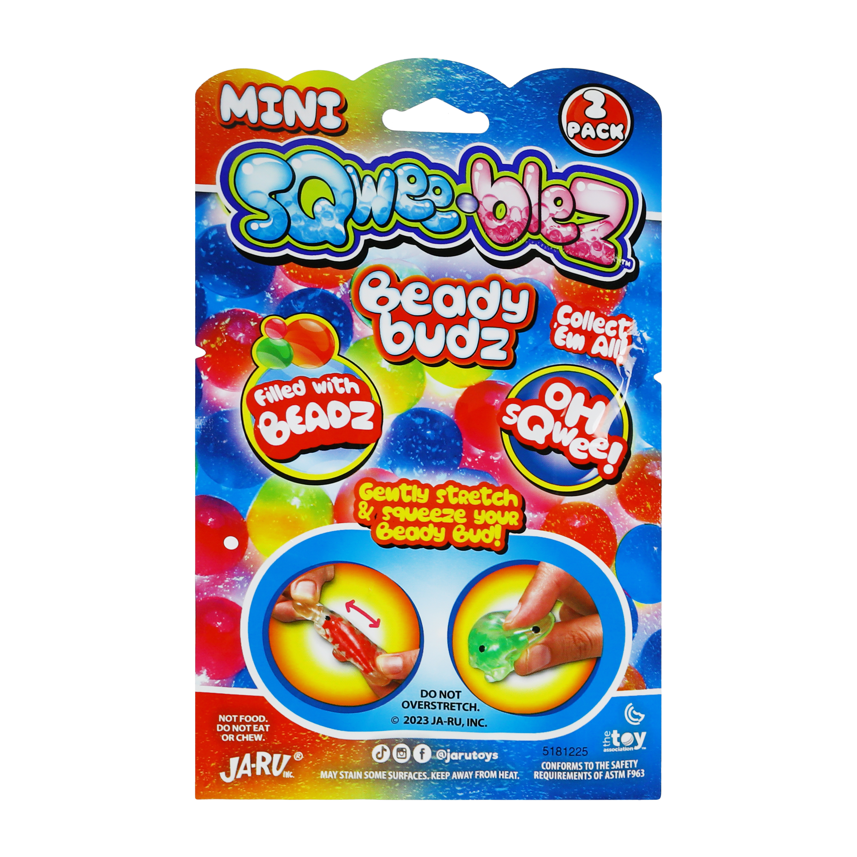 Mini Sqwee-blez™ Beady Budz Toy 2-Pack (Styles May Vary)