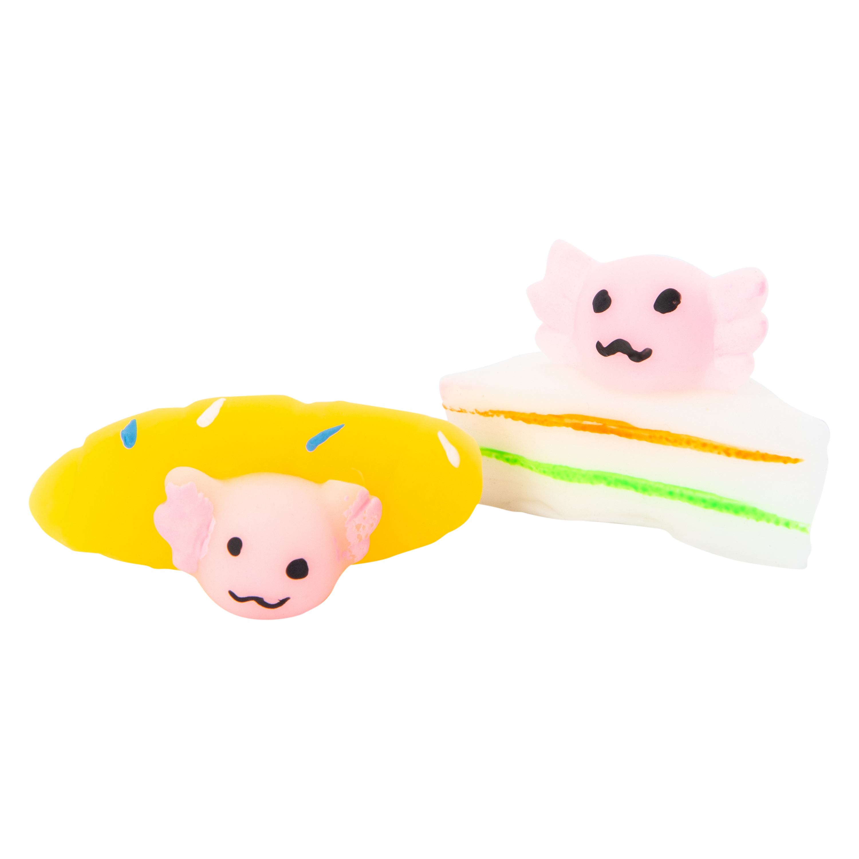 Ugly Cute™ Axolotl Squish Toy 2-Count (Styles May Vary)